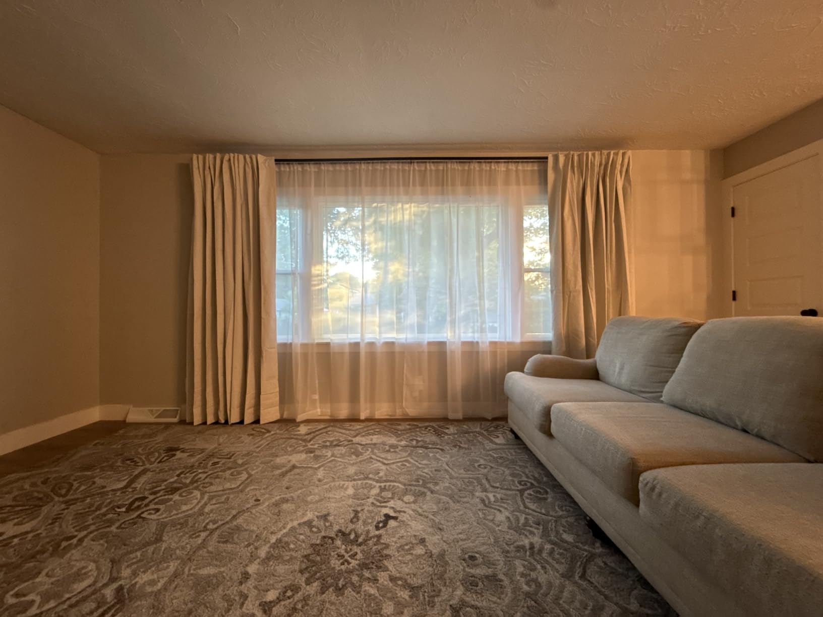 MIULEE 2 Panels White Sheer Curtains for Living Room 54 X 84 Inches | Window, Solid Color, Elegant Window Voile Panels, Bedroom, Living Room, Drapes, Treatment customer photo 2