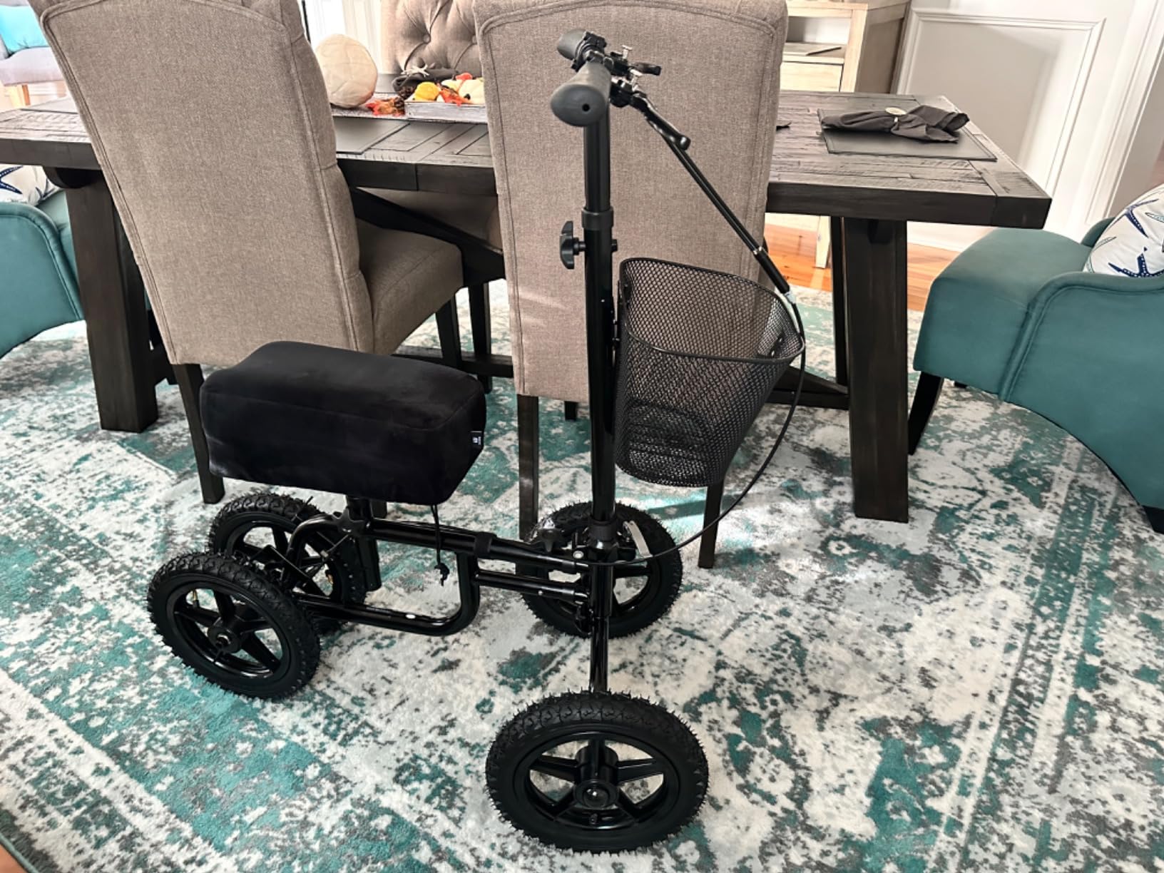 Vive Mobility All Terrain Knee Scooter Walker for Foot Injuries - Adult | Broken Leg Crutch Cart Roller for Surgery, Broken Foot, Ankle Injury customer photo 2