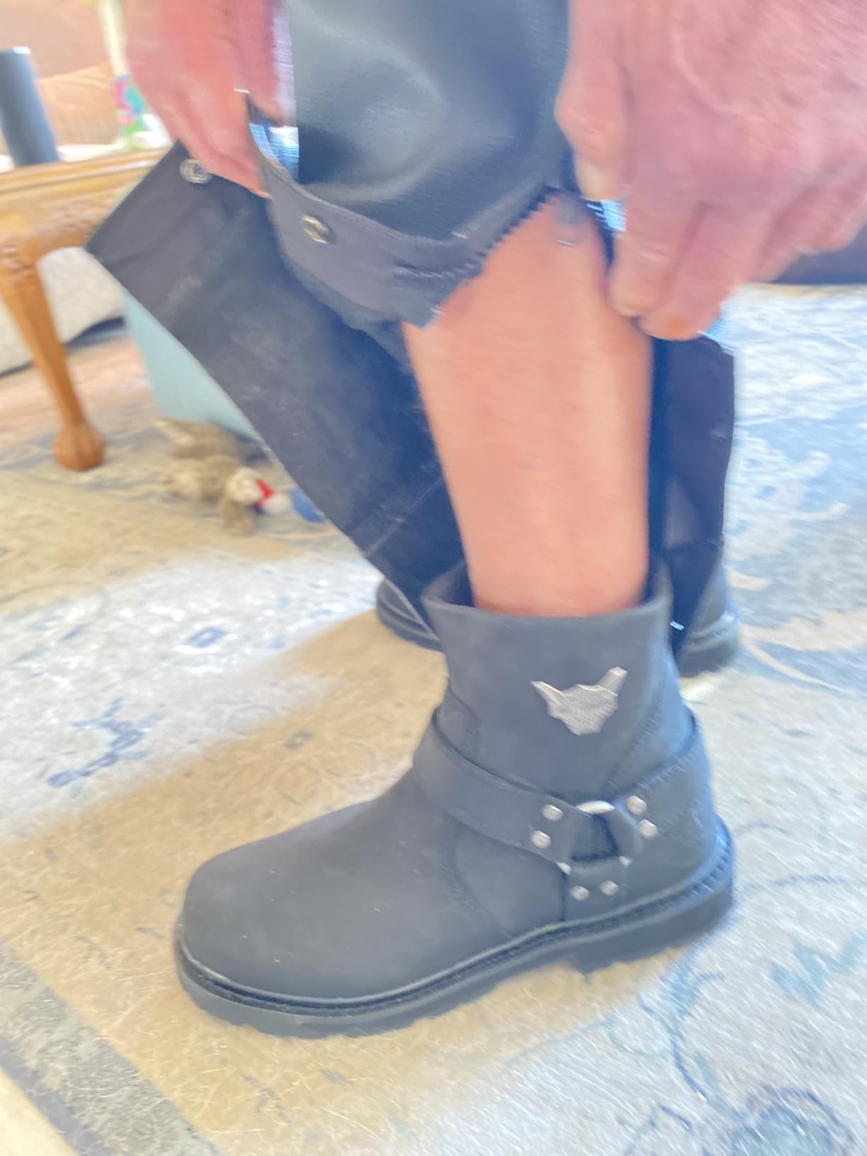 Harley-Davidson FOOTWEAR Mens Rambert Harness Leather Riding Casual Boots Ankle customer photo 1