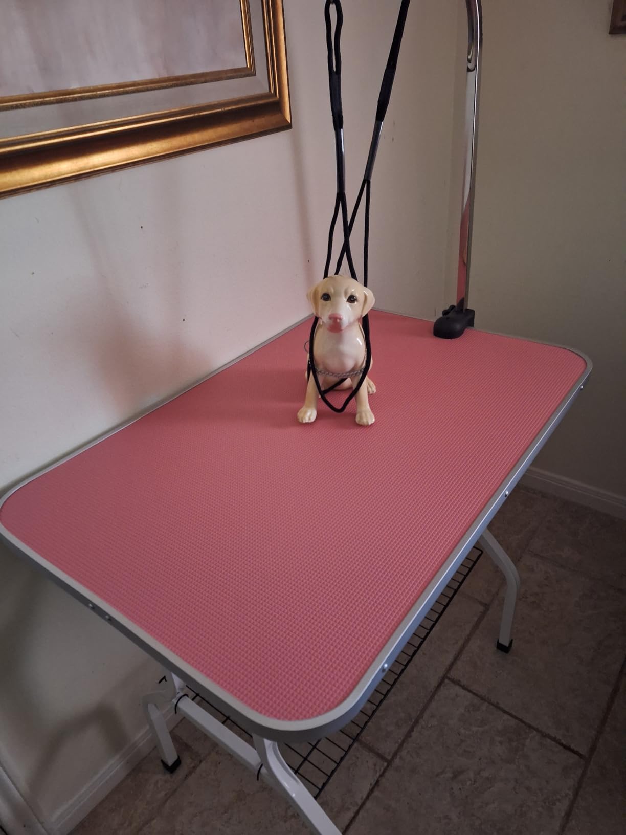 Yaheetech Professional 36-inch Foldable Pet Grooming Table with Arm & Noose & Mesh Tray, Maximum Capacity Up to 220lbs customer photo 1