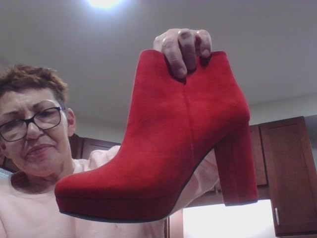 DREAM PAIRS Women's Stomp High Heel Ankle Boots customer photo 1