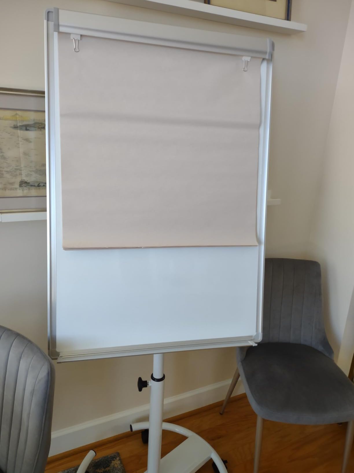 Maxtek Mobile Whiteboard 40 x 28 in, Magnetic Dry Erase Easel | Portable Easel Board With Stand, Flipchart Hooks, Magnetic Writing Surface For Classroom, Office And Home customer photo 1