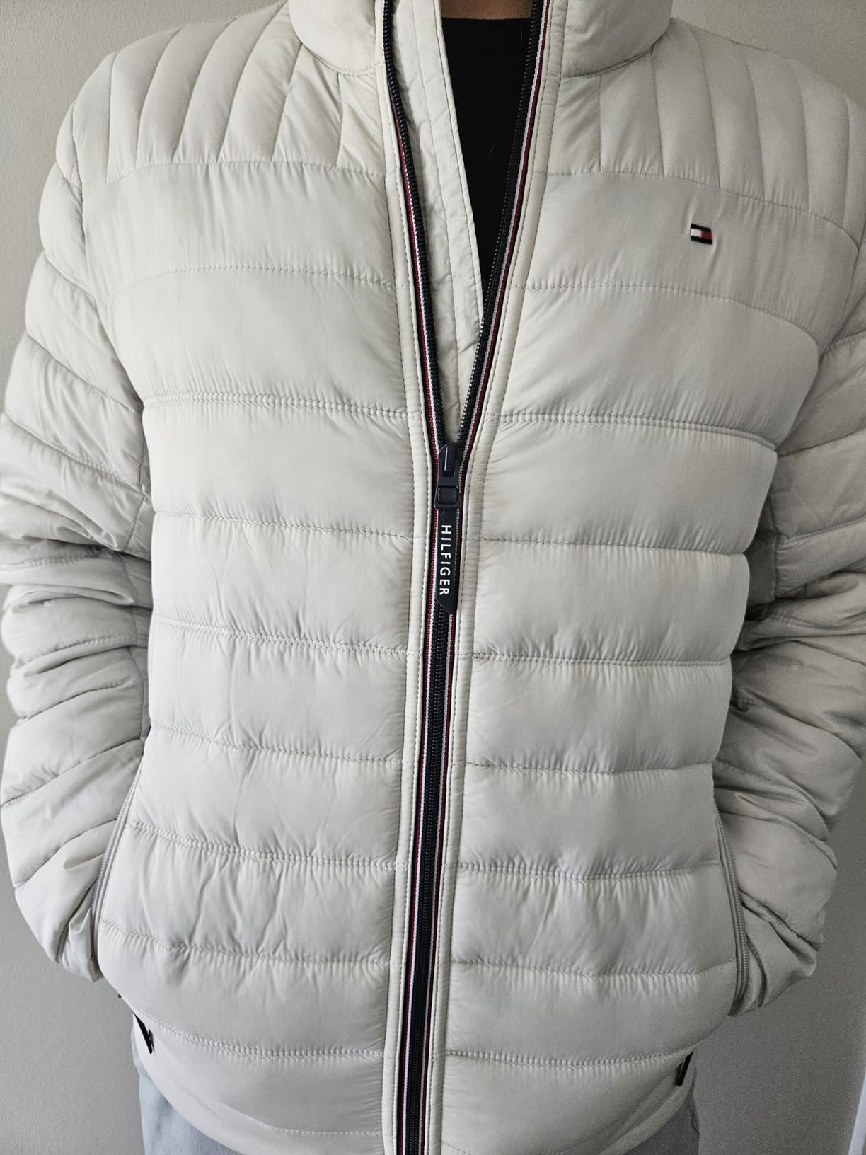 Tommy Hilfiger Mens Embroidered Logo Puffer Jacket customer photo 1