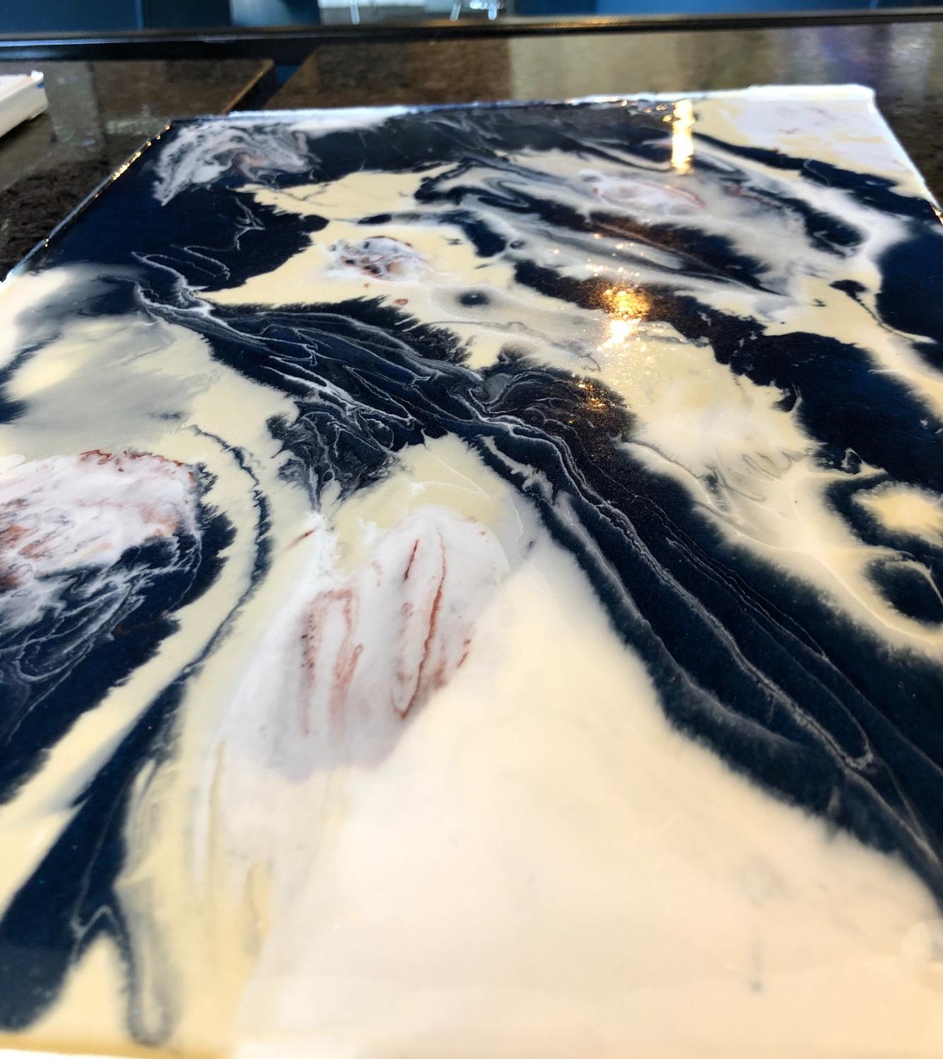 Epoxy Resin Art Resin Crystal Clear Formula - Original Formula - The Artist's Resin for Coating, Casting, Geodes, River Tables, Resin Jewelry- Non-Toxic (16 Oz Kit) customer photo 1