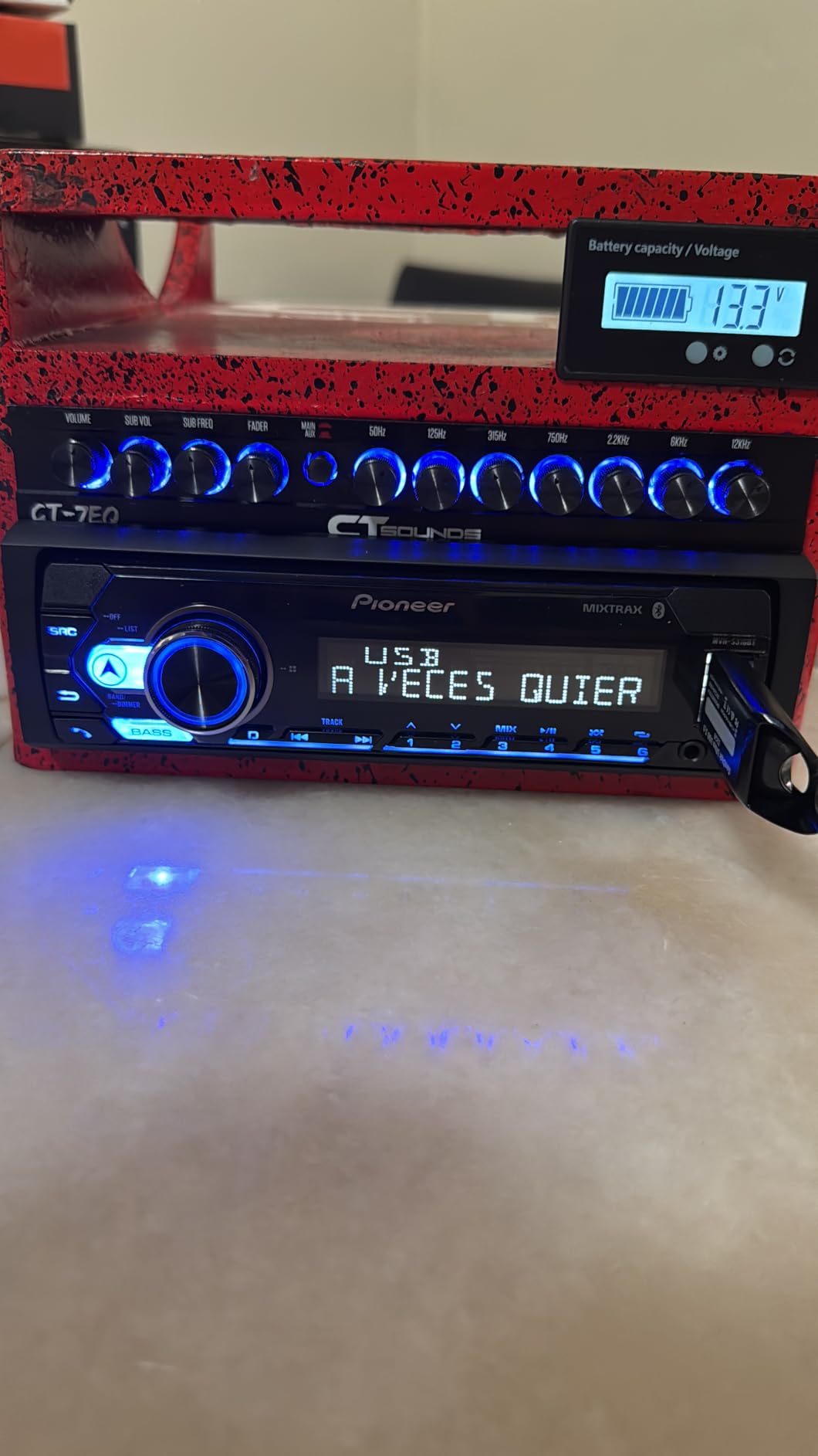 Pioneer MVH-S310BT Single Din Built-In Bluetooth, MIXTRAX, USB, Auxiliary, Pandora, Spotify, iPhone, Android and Smart Sync App Compatibility Car Digital Media Receiver customer photo 1