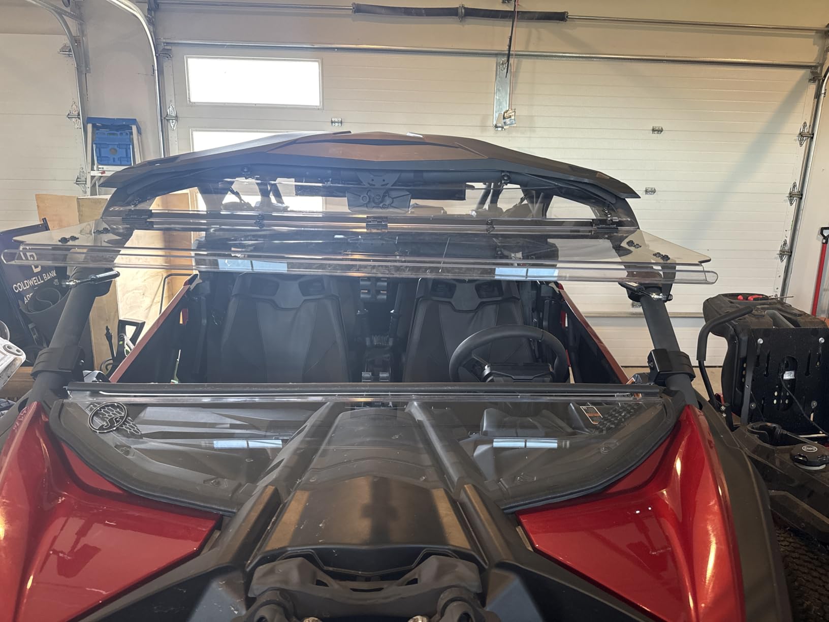 SuperATV Flip Windshield for Can Am Maverick X3 | 2017+ | 1/4