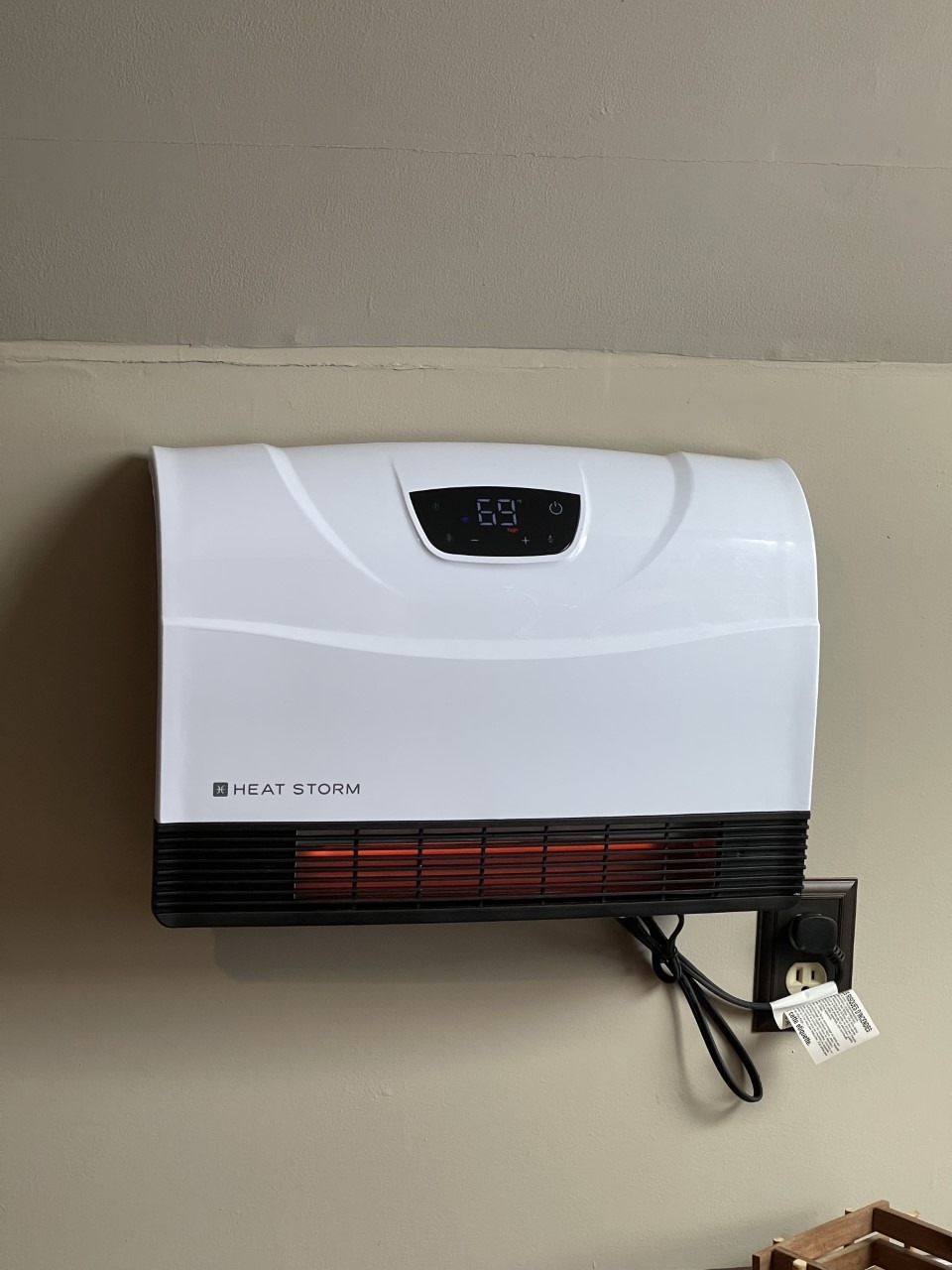 Heat Storm HS-1500-PHX-WIFI Infrared Heater, Wifi Wall Mounted customer photo 1