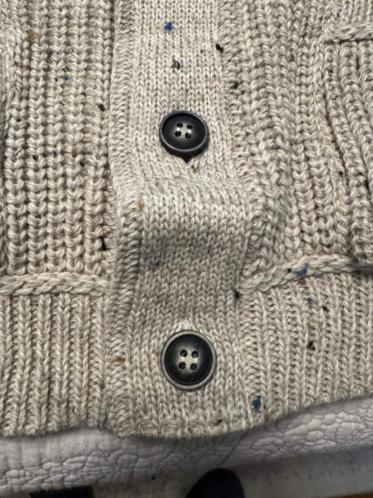 Aran Crafts Men's Irish Cable Knitted Ribbed Shawl Cardigan (100% Merino Wool) customer photo 1