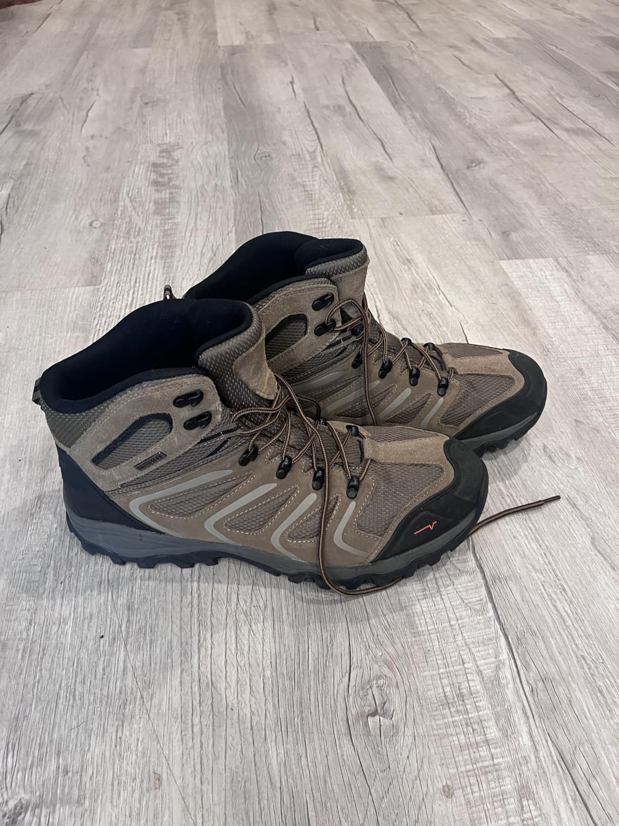 NORTIV 8 Men's Ankle High Waterproof Hiking Boots | Outdoor Lightweight Hiking Boots for Camping, Trekking and Mountaineering Armadillo customer photo 1
