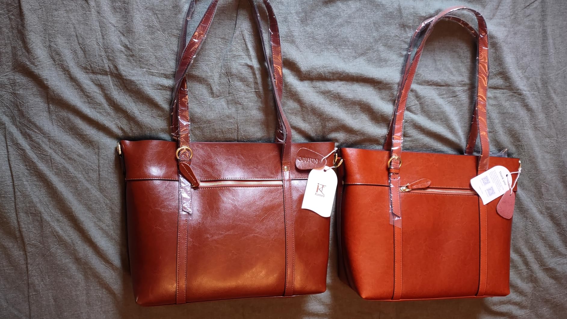 Kattee Genuine Leather Tote Bag for Women customer photo 2