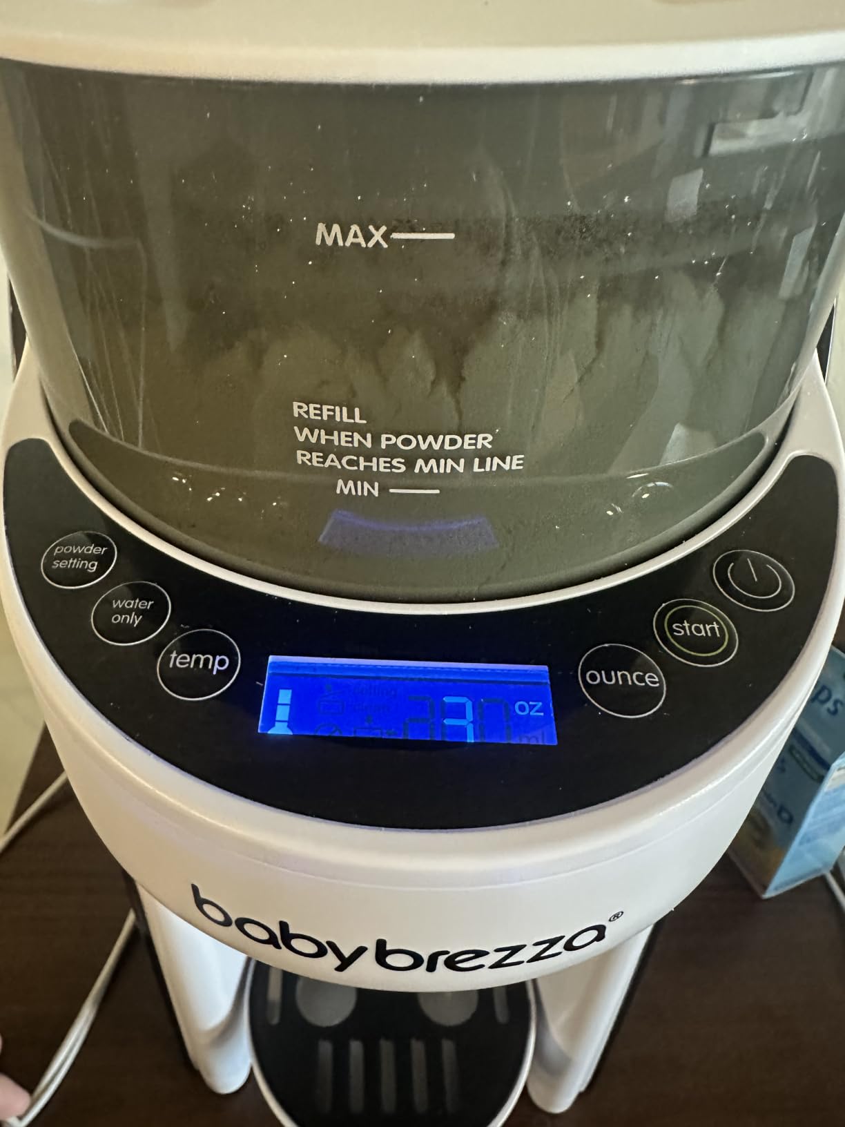 Baby Brezza New and Improved Formula Pro Advanced Formula Dispenser Machine - Automatically Mix a Warm Formula Bottle Instantly - Easily Make Bottle with Automatic Powder Blending, White customer photo 1
