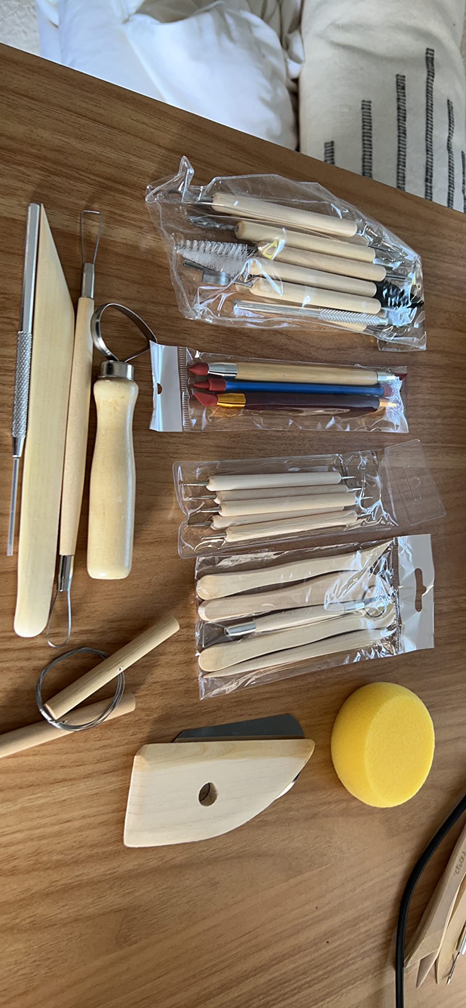 Pottery Sculpting Tools 32PCS Ceramic Clay Carving Tools Set for Crafts Polymer Clay Club, Dotting, Modeling, Shaping Trimming, Hobbyists, Artists customer photo 1
