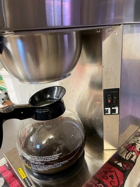 SYBO 12-Cup Commercial Pour Over Coffee Maker SF-CB-2GA | ETL Certified, Stainless Steel, Reusable Brew Basket, Spray Head, Fast Brewing, 2 Glass Carafe Included customer photo 1