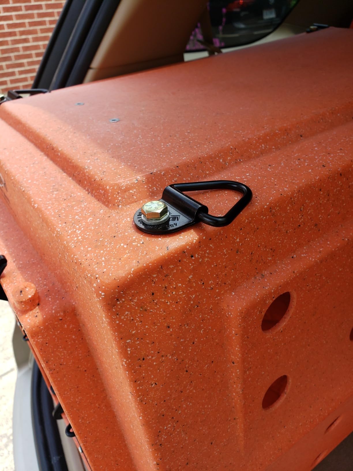 Heavy Duty Truck Bed Tie Down Anchors Rings Trailers Hook Cargo Bolt on V Ring Pickups Rail Accessories (4 Pack) customer photo 1