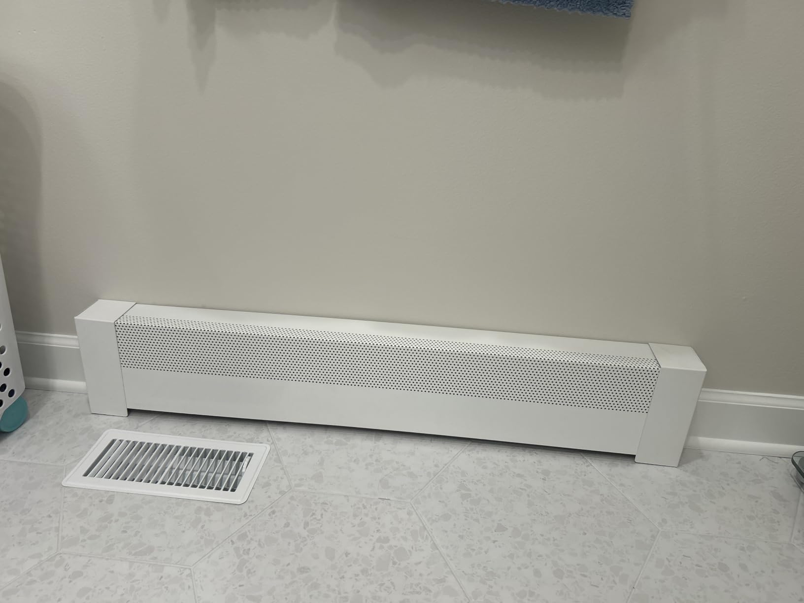 Baseboarders Basic Series 4 ft (48 in) Galvanized Steel Slip-On Baseboard Heater Cover, Rust Resistant, White, for Hydronic Hot-Water Systems customer photo 1