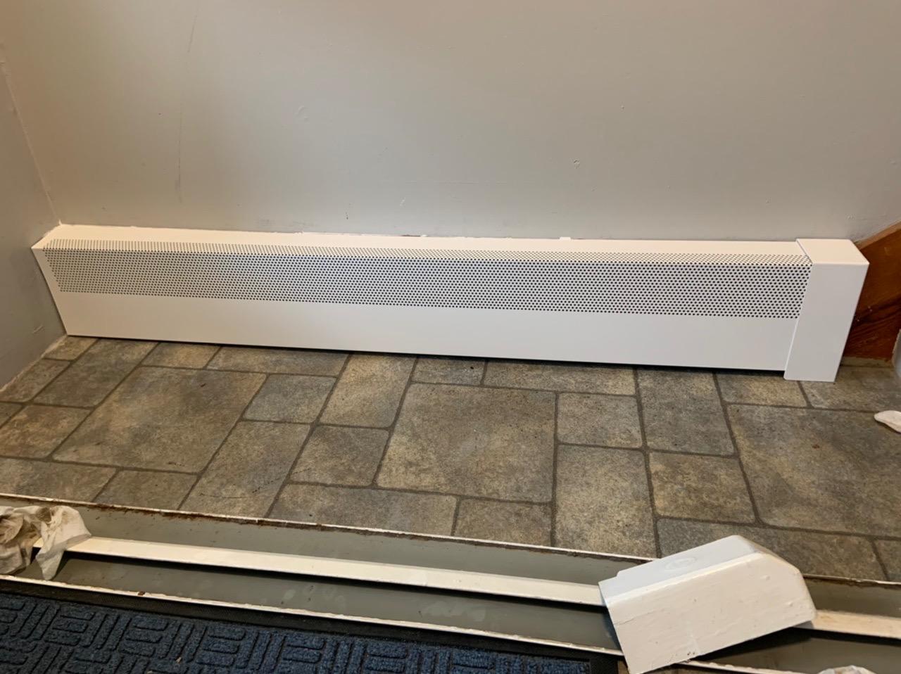 Baseboarders Basic Series 4 ft (48 in) Galvanized Steel Slip-On Baseboard Heater Cover, Rust Resistant, White, for Hydronic Hot-Water Systems customer photo 2