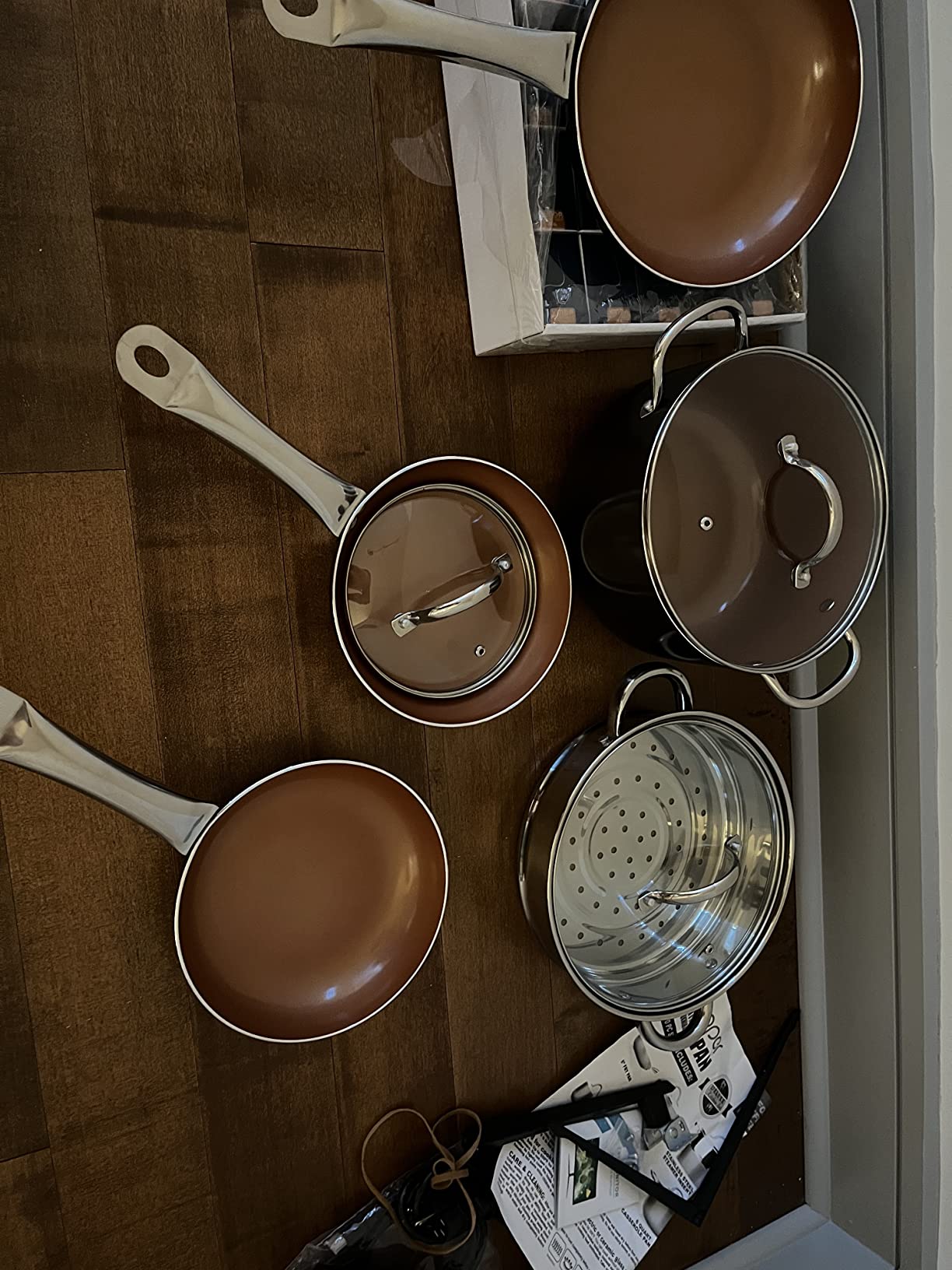 Copper H-02628 Pan 10-Piece Luxury Induction Cookware Set Non-Stick customer photo 1