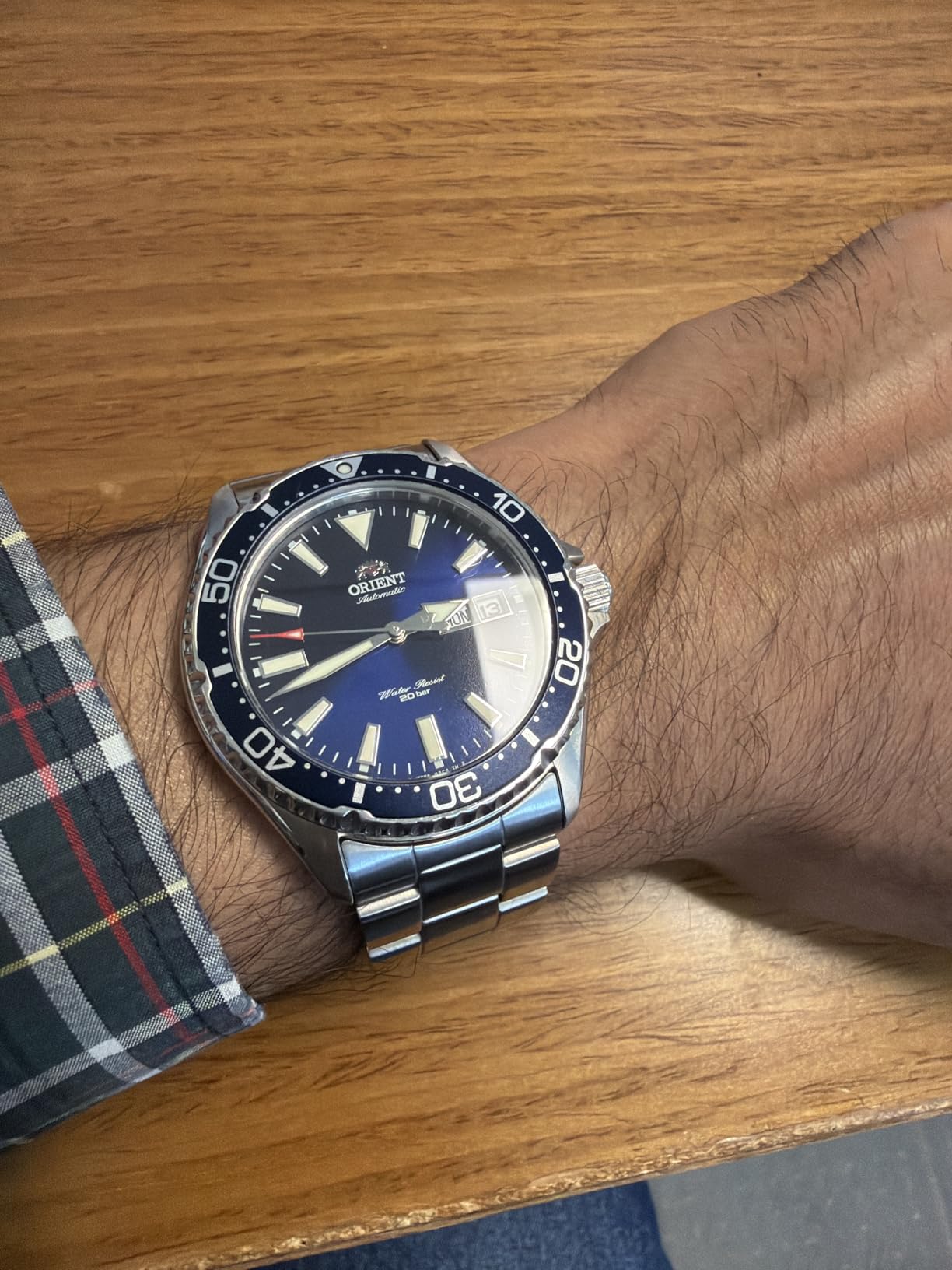 Men's Kamasu Stainless Steel Automatic Diving Watch with Sapphire Crystal customer photo 2