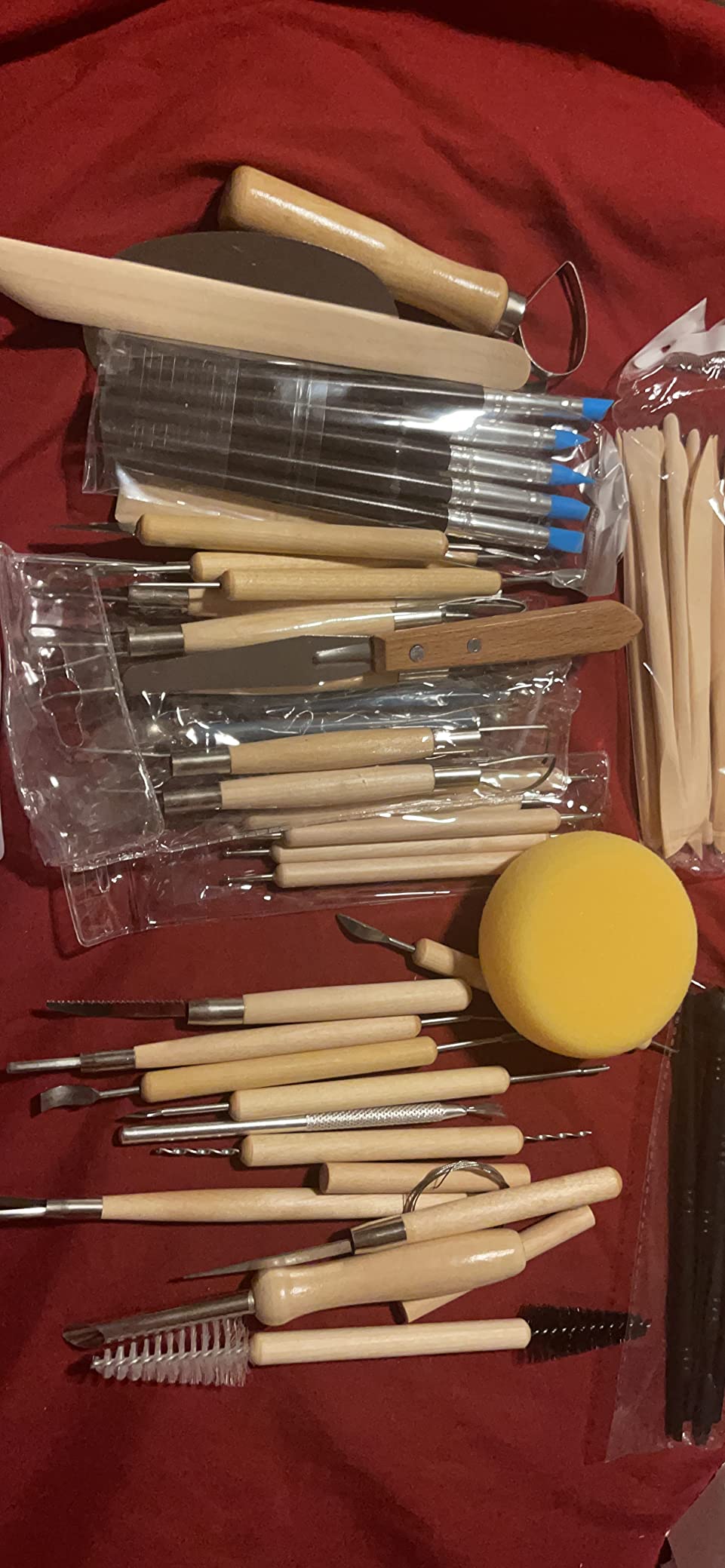 57PCS Ceramic Clay Tools Set with Plastic Case Modeling Pottery Sculpting Tools Kits for Beginners Professionals Crafts Polymer Clay Club, Dotting, Ribbon Trimming customer photo 1