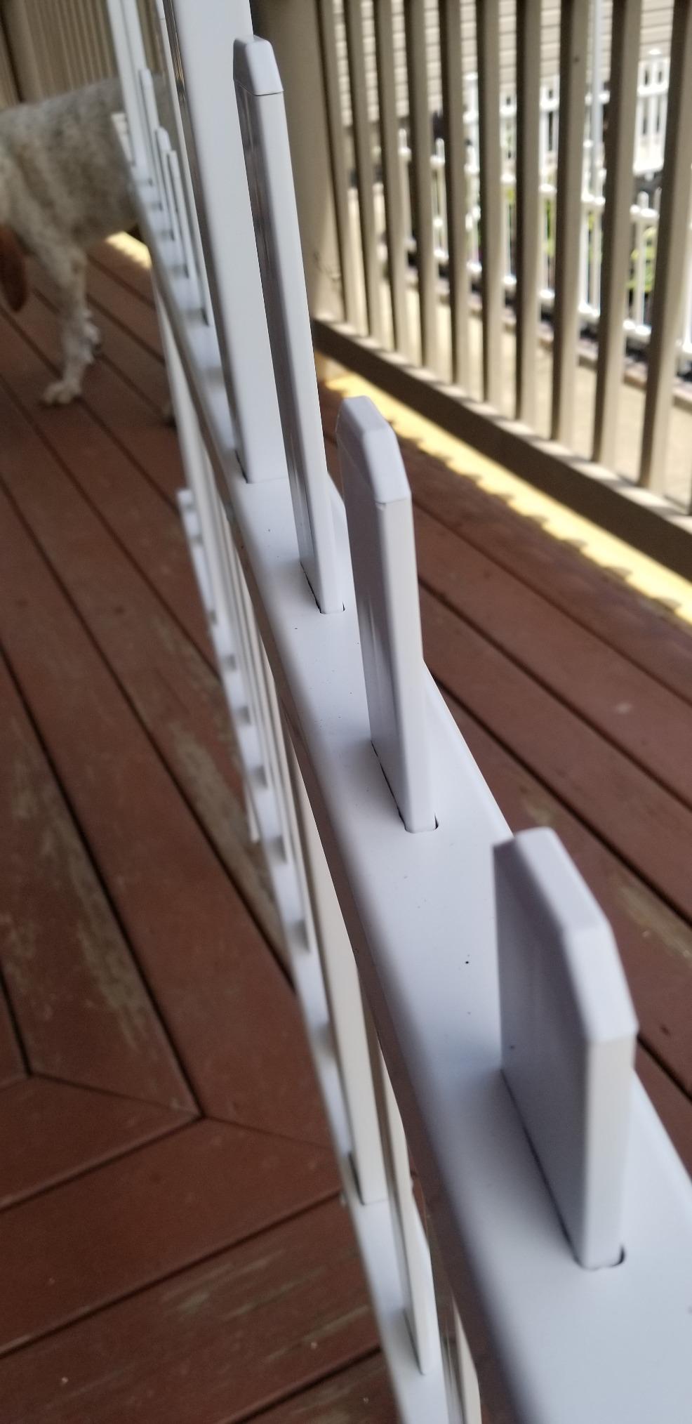 Zippity Baskenridge Picket Fence Panels, White Vinyl DIY No Dig Kit | 3ftH x 3.5ftW, 2 Panels, Garden Border Yard Fencing, ZP19037 customer photo 2
