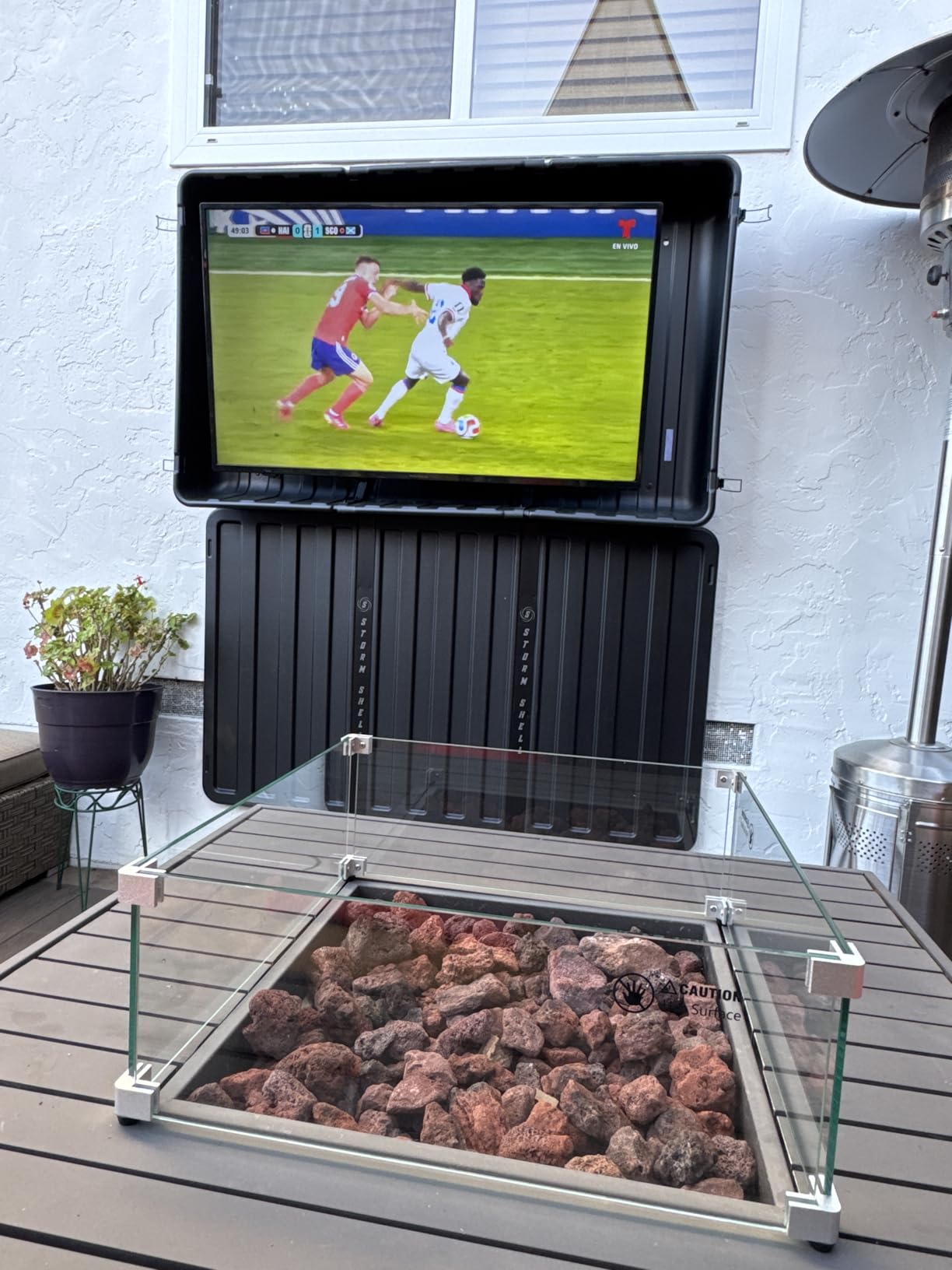 Storm Shell SS-65 Outdoor TV Enclosure, 56-65 inch, Black customer photo 1