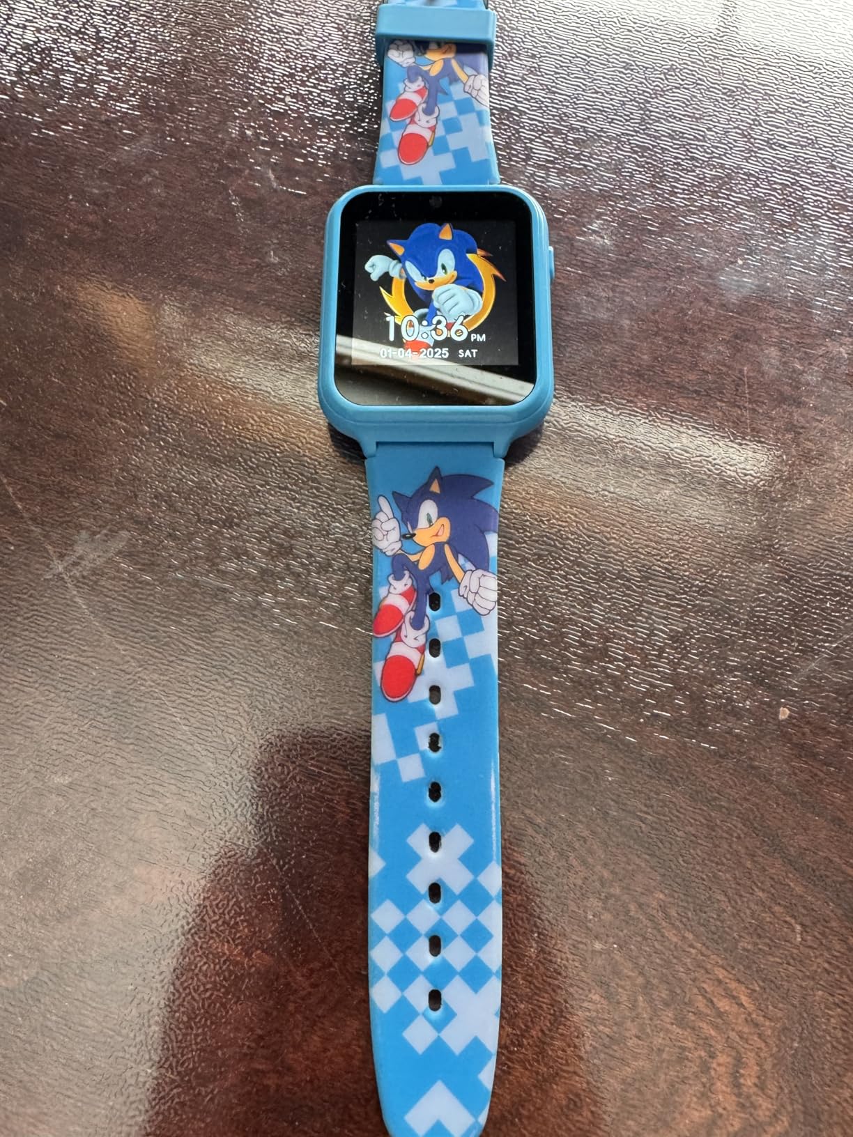 SEGA Sonic the Hedgehog Educational Learning Touchscreen Smart Watch Toy for Boys, Girls, Toddlers - Selfie Cam, Learning Games, Alarm, Calculator, Pedometer (Model: SNC4055AZ) customer photo 1