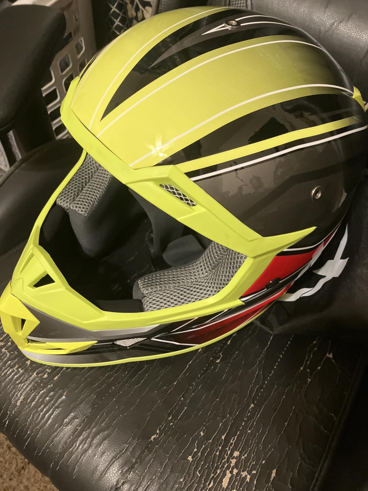 GLX GX23 Full-Face Dirt Bike Motocross Motorcycle Helmet, DOT | Unbreakable Off-Road Confidence customer photo 1