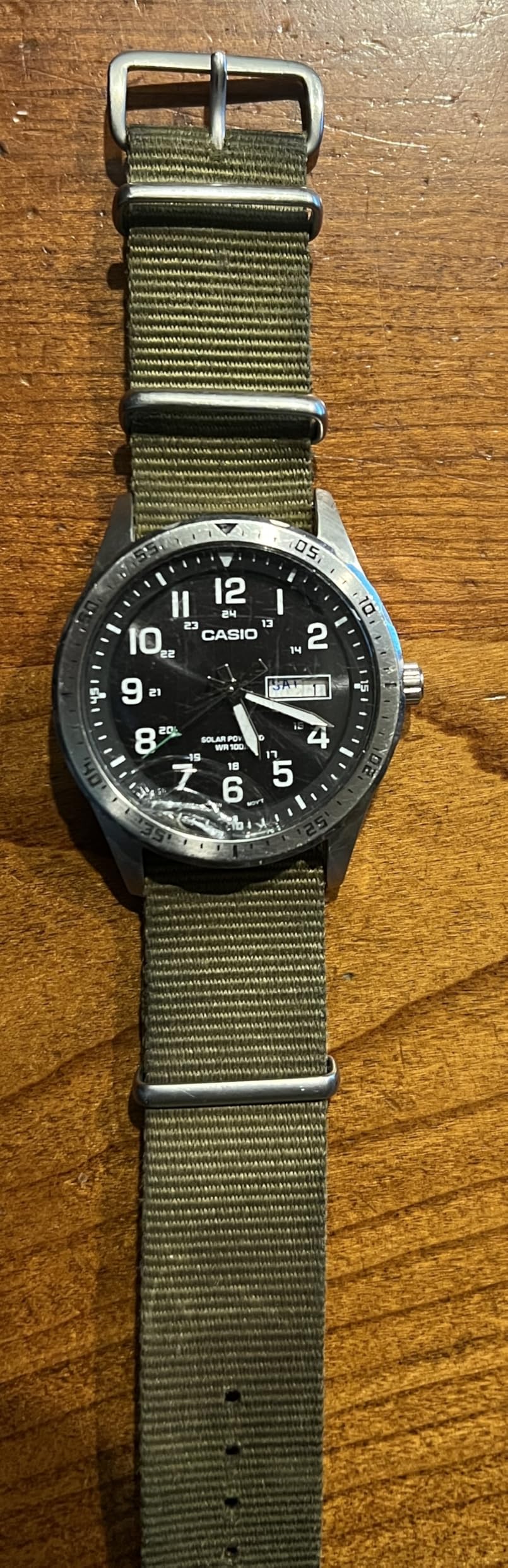 Casio MTPS120L Series Unisex Analog Watch | 100M WR | Stainless Steel Case | Military Styling | Solar Powered customer photo 1