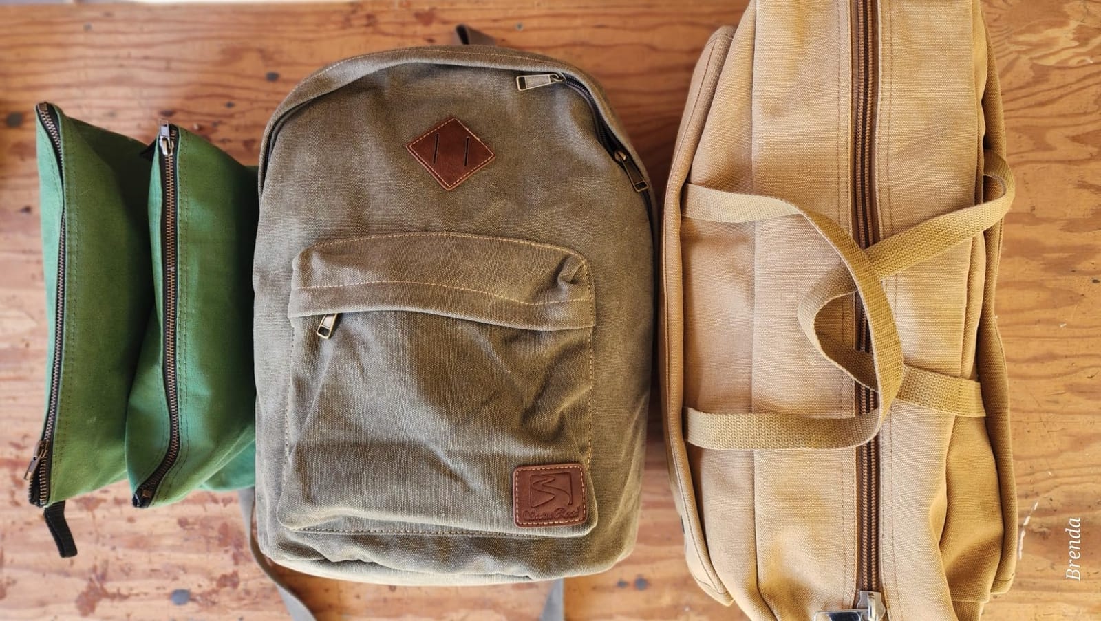 Durable Canvas College Rucksack Laptop Excursion Backpack Travel Notebook School Backpack Bookbag For Men Women Military Green Factory Directly customer photo 2