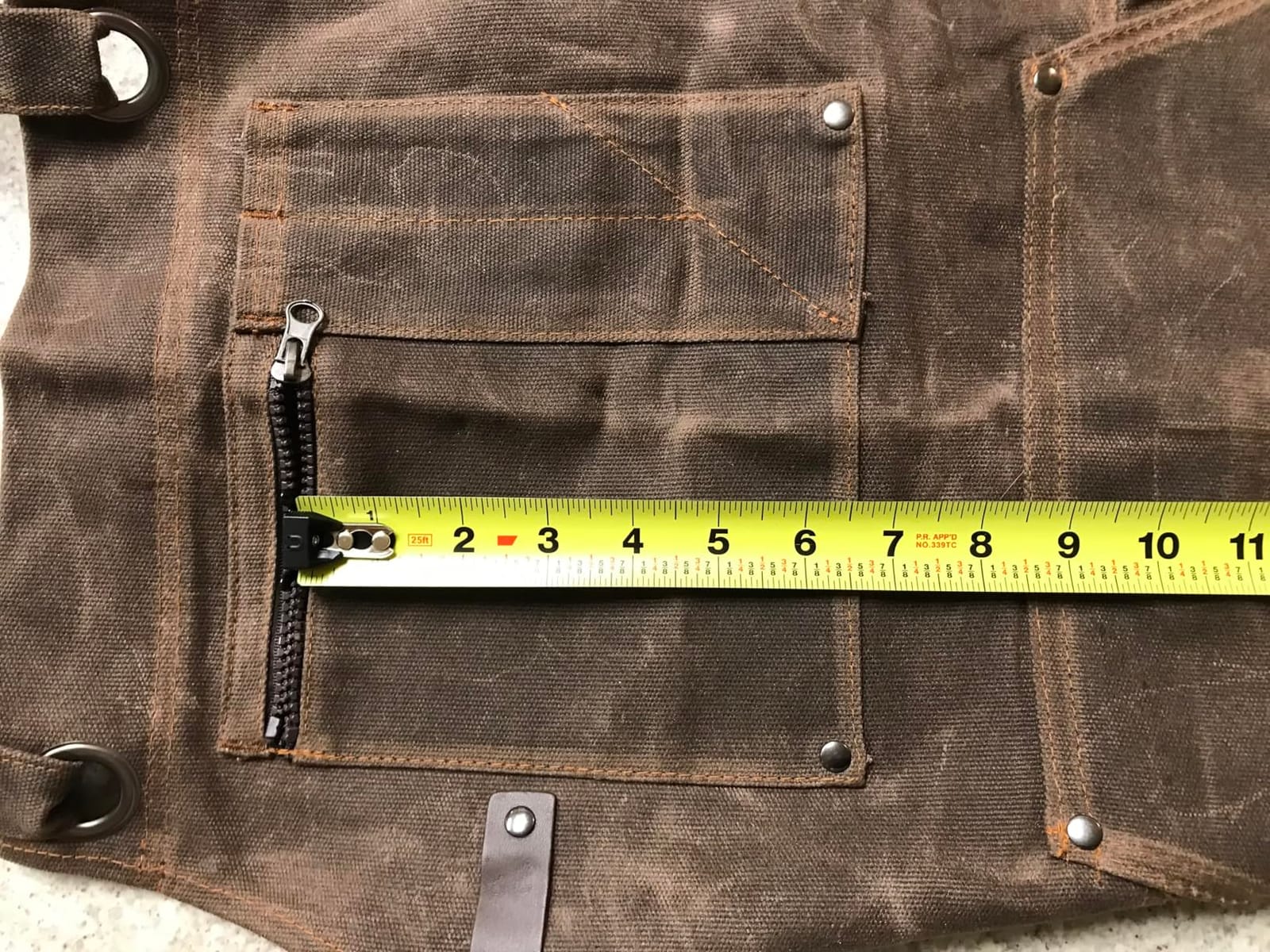 ecoZen 16oz Waxed Canvas Work Apron with Pockets - Waterproof, Fully Adjustable customer photo 1