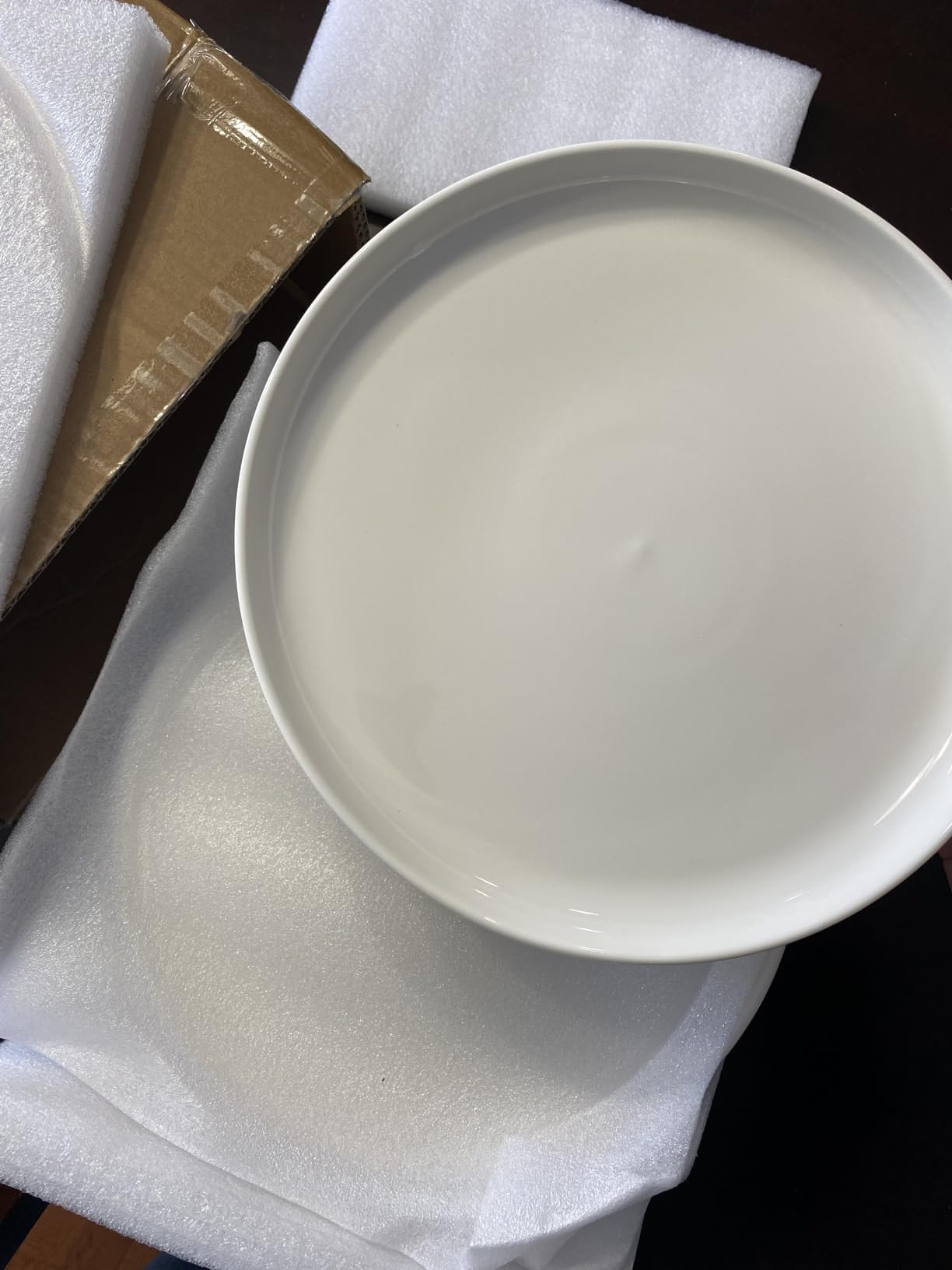 Sweese 10 Inch Porcelain Dinner Plates, White, Set of 6 - Microwave, Oven, Dishwasher Safe, Scratch-Resistant customer photo 2