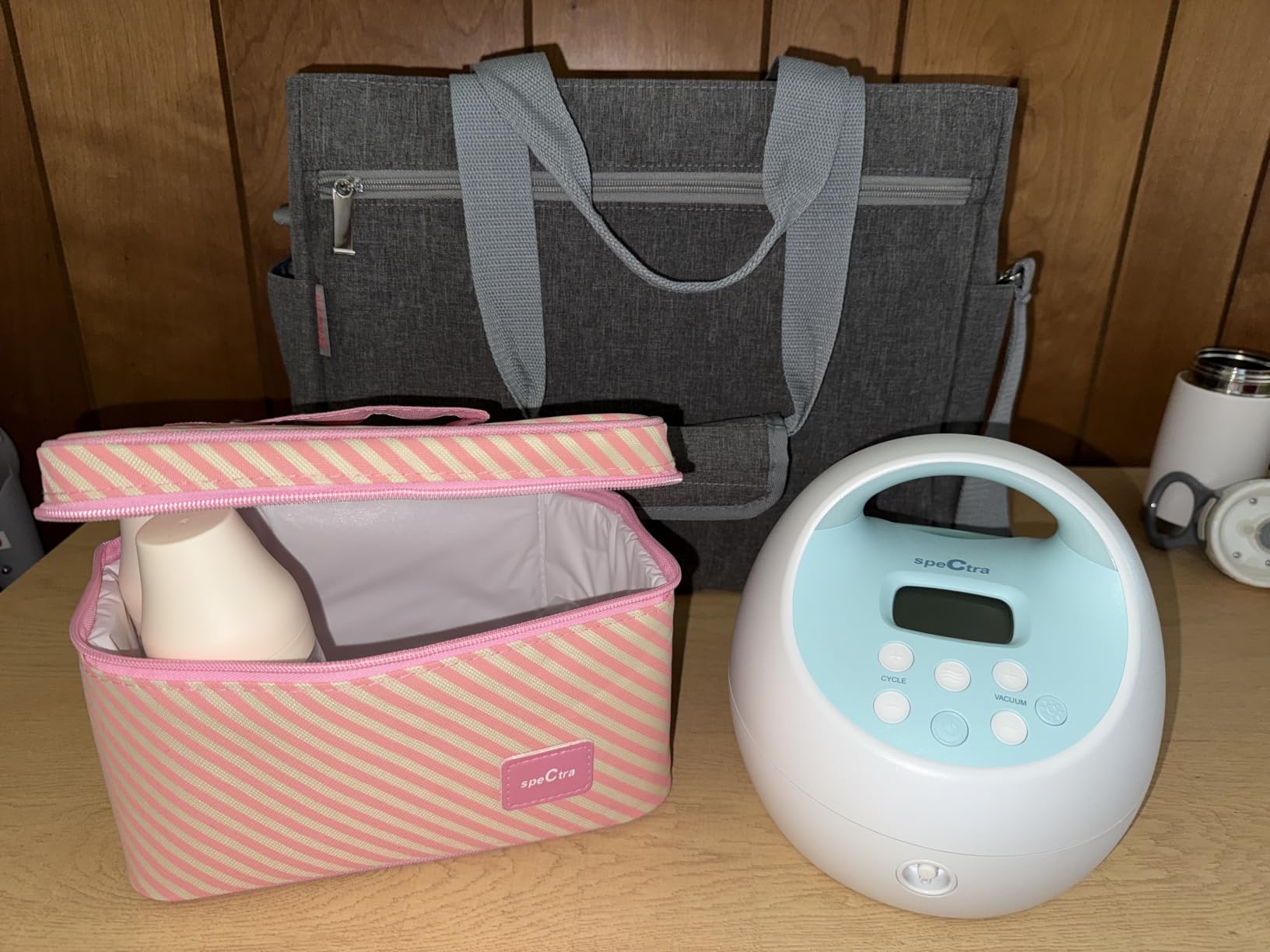Spectra Baby S1 Plus Premier Portable Rechargeable Electric Breast Pump with Tote Bag, Breast Milk Bottles and Cooler customer photo 1