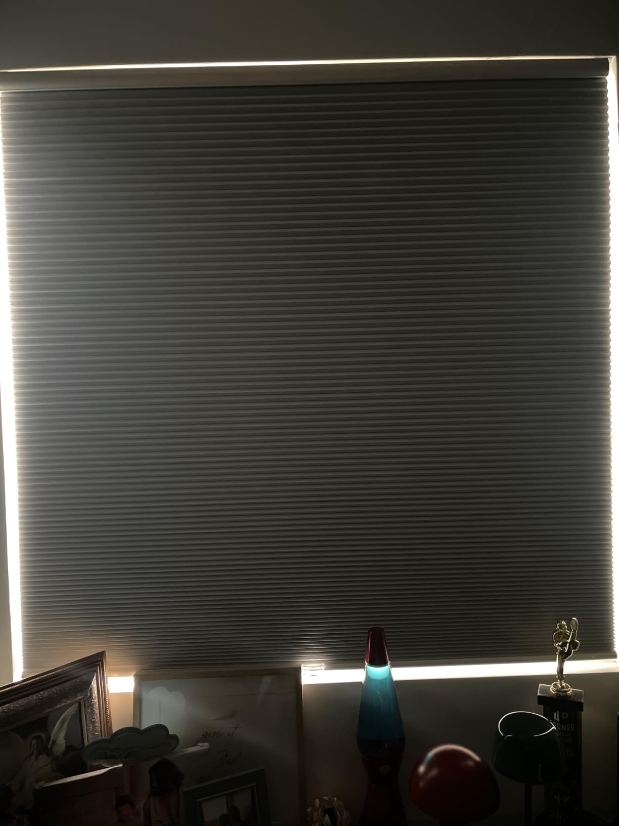 Cellular Shades Cordless Blackout Honeycomb Blinds Fabric Window Shades White(Blackout), 34