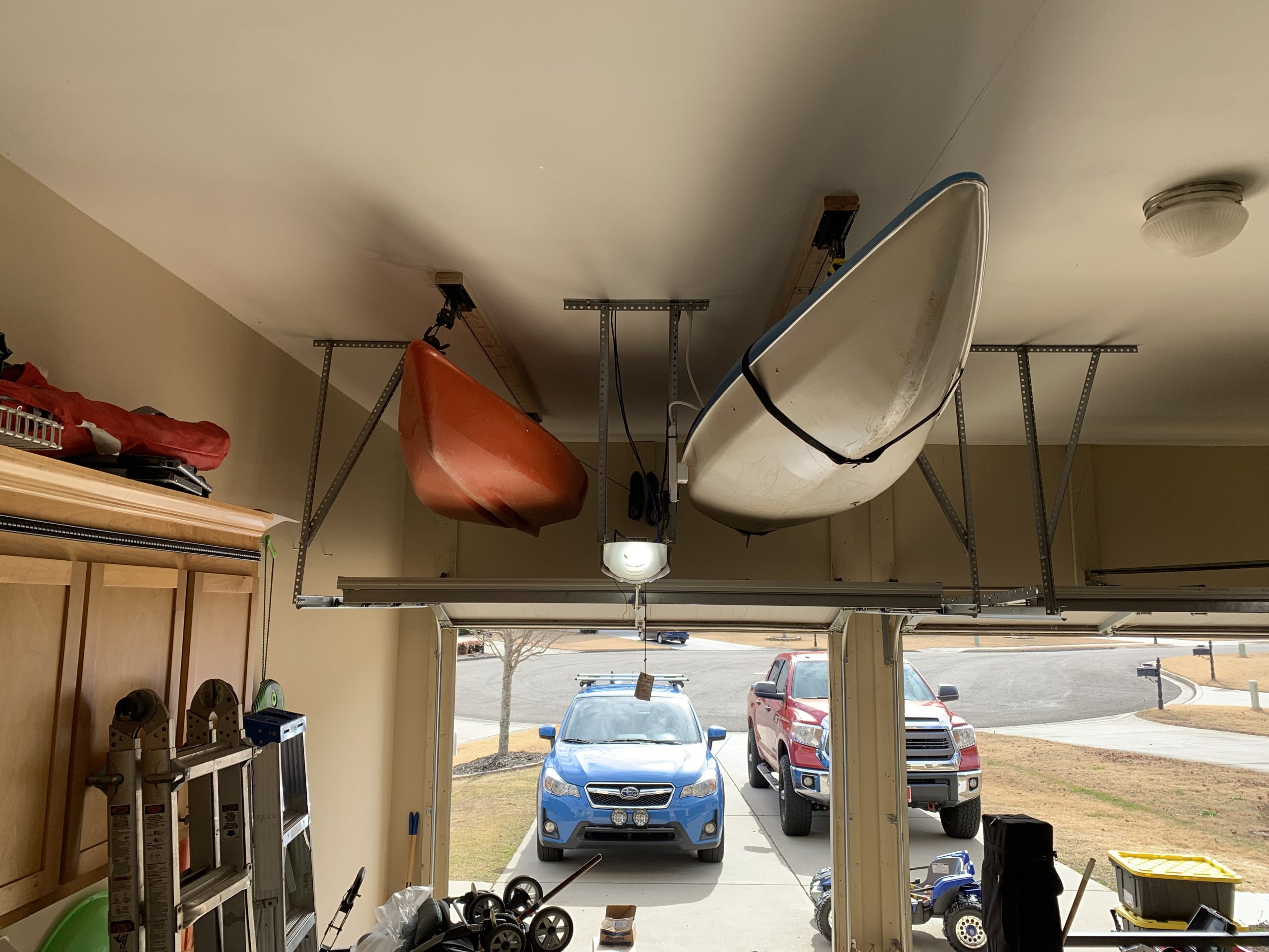 Ceiling Mount Bike Hoist Set of 2 Bike Hangers Pulley System customer photo 1