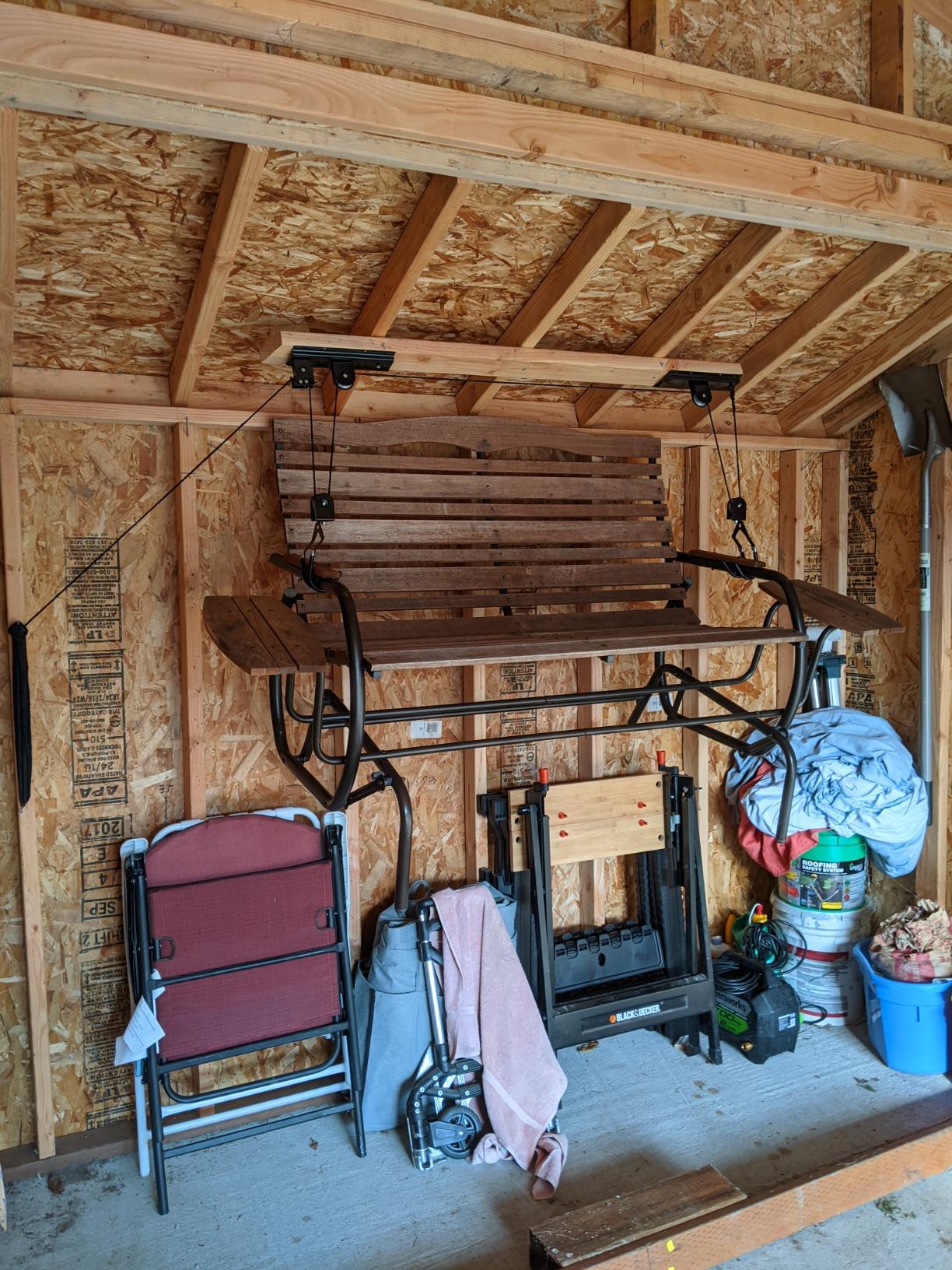 Ceiling Mount Bike Hoist Set of 2 Bike Hangers Pulley System customer photo 2