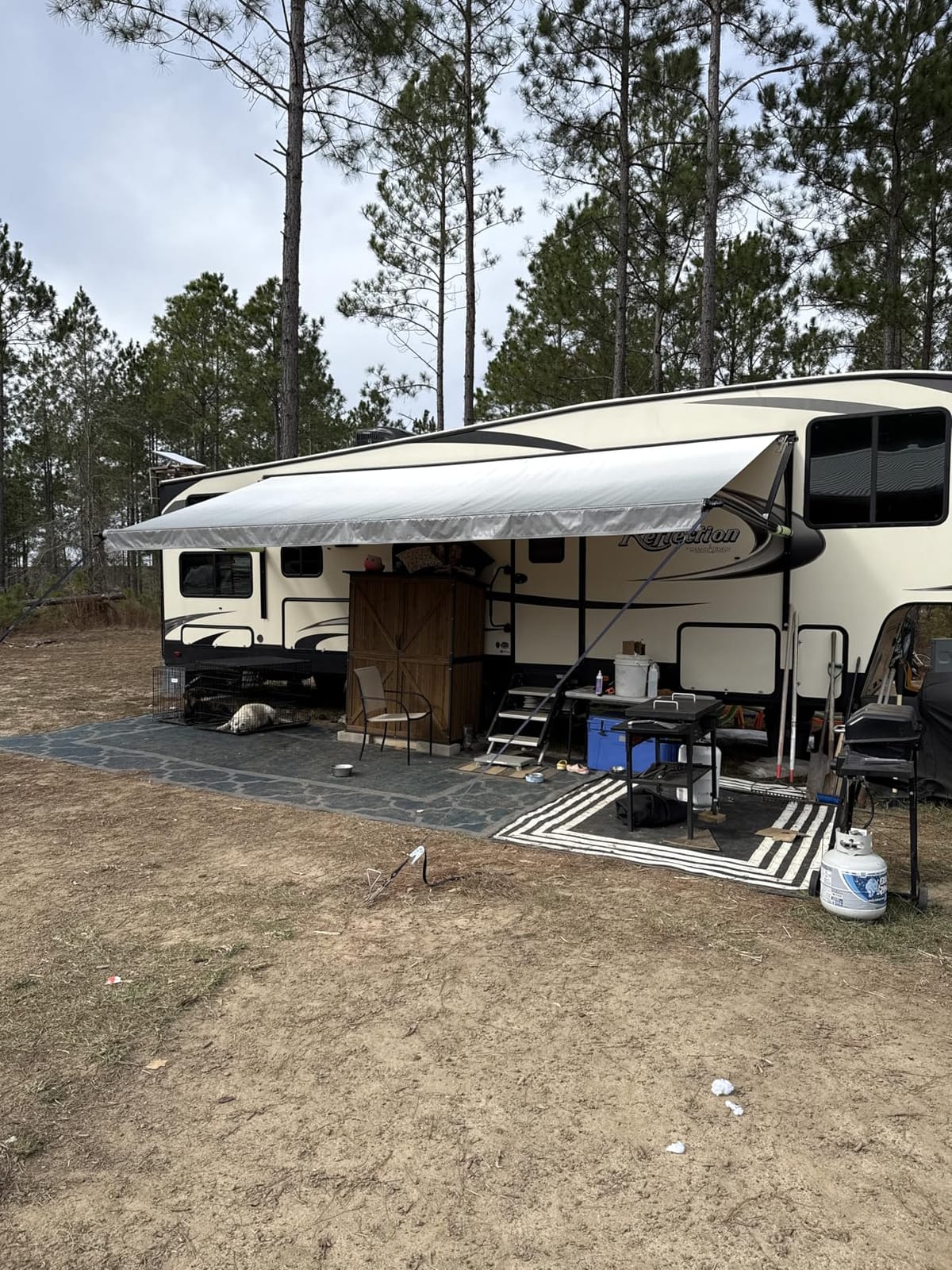 RecPro 20' RV Awning Fabric Replacement | Tan/Camel Fade Vinyl customer photo 1