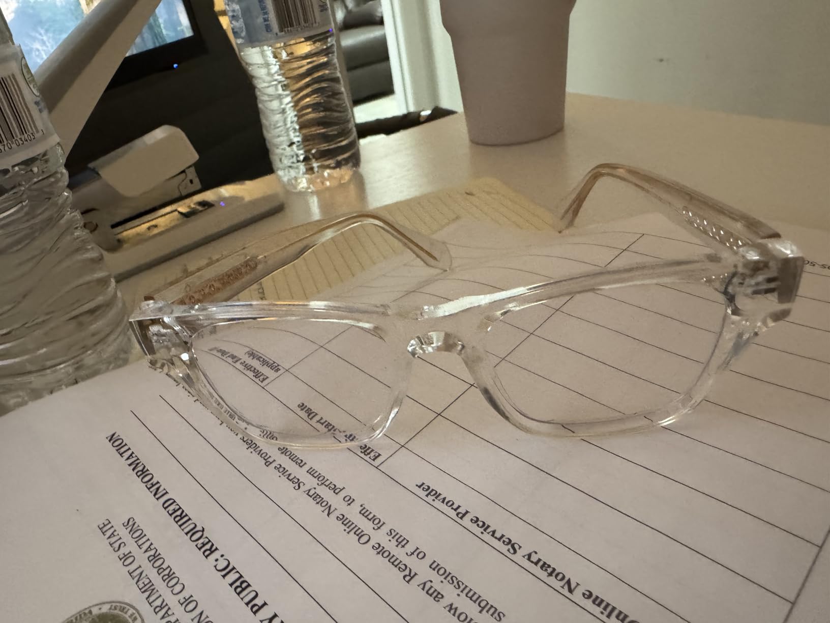 Cyxus Blue Light Glasses Men Women Reduce Eye Strain UV400 Protection 8082 | Eye Protection,Classic Sqaure Frame,Ideal for Computer Screen Office Work Daily Wear customer photo 1