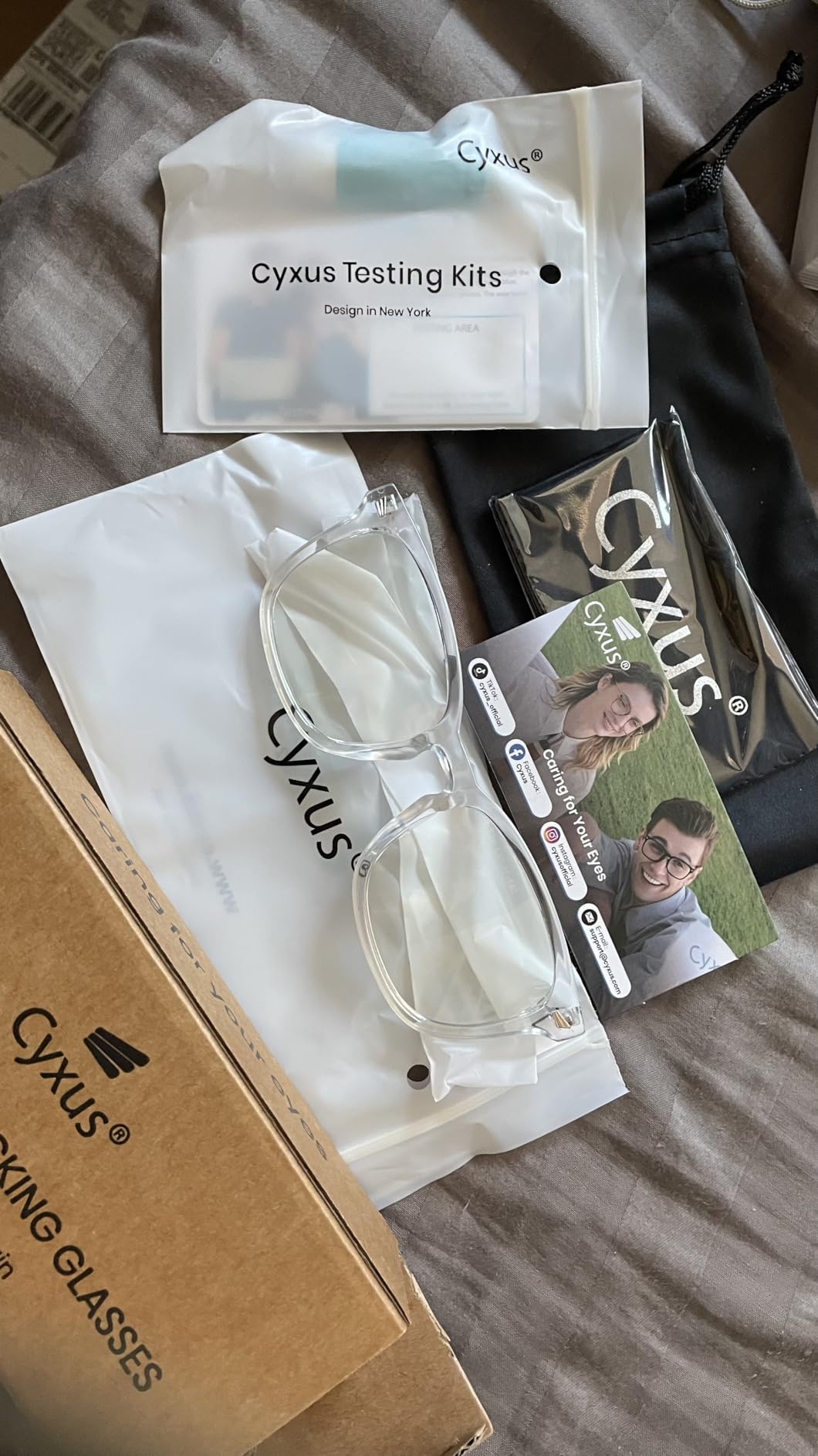 Cyxus Blue Light Glasses Men Women Reduce Eye Strain UV400 Protection 8082 | Eye Protection,Classic Sqaure Frame,Ideal for Computer Screen Office Work Daily Wear customer photo 2