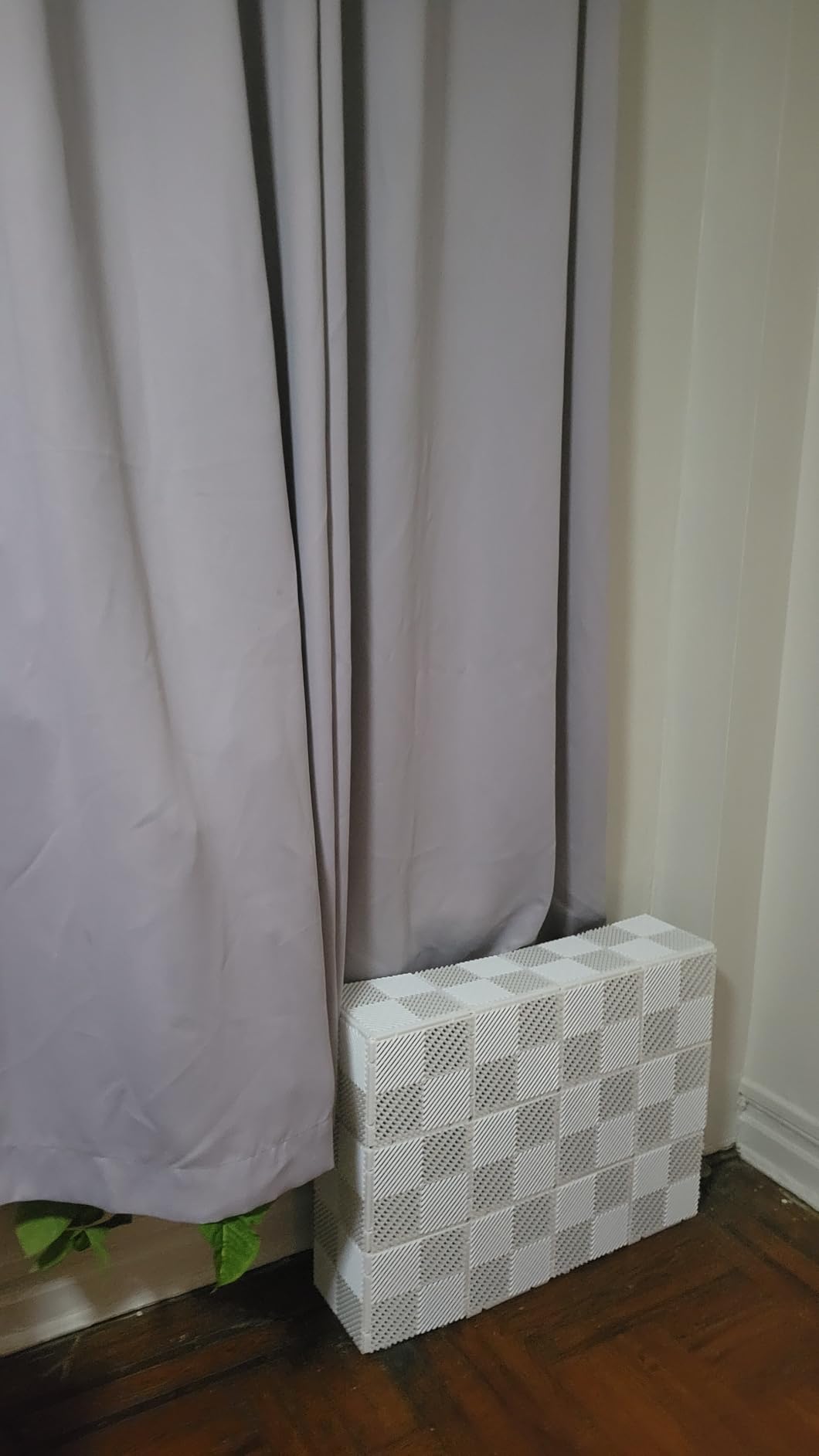 Ready Covers - Radiator Cover Heating Cabinet For Your Home And Office Fits Most Large Size Radiators: WHITE - 48 Tiles! (48, White) customer photo 1