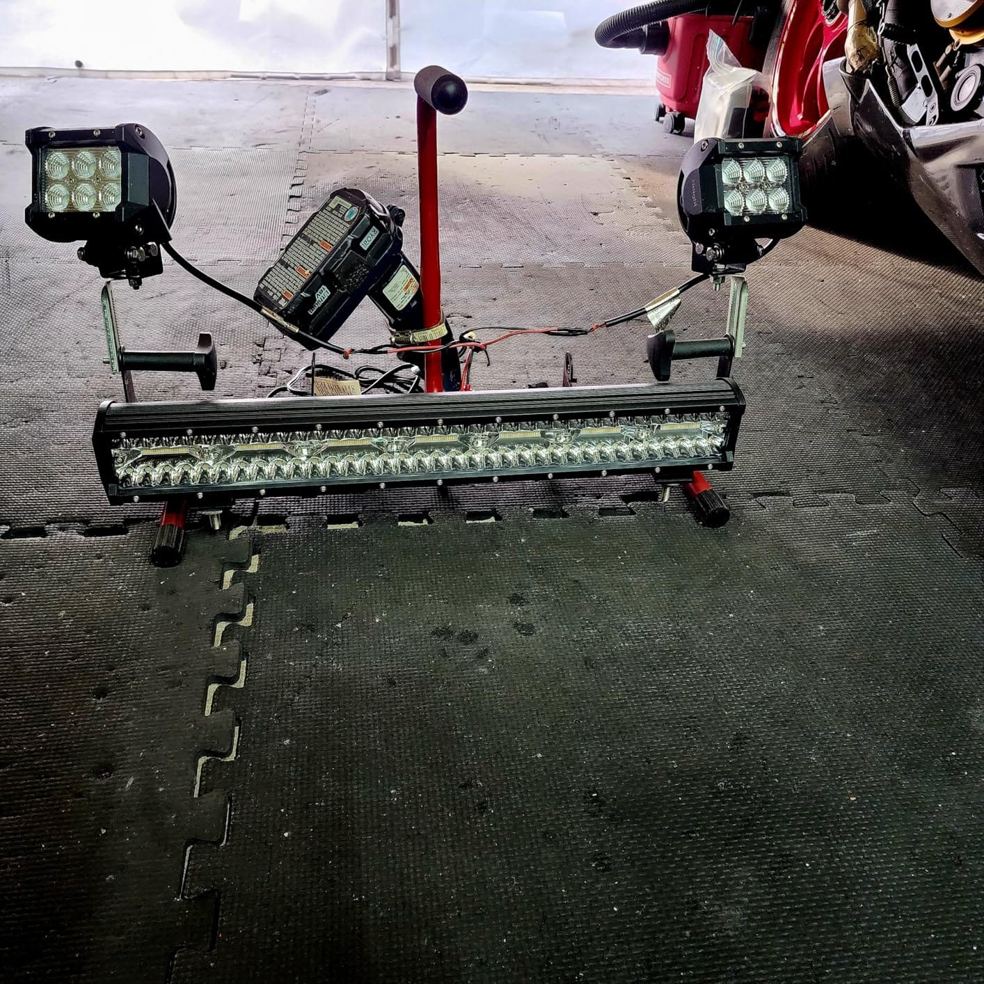 Nilight LED Light Bar 20Inch 420W Flood Spot Combo Triple Row Driving Lamp Roof Bumper Off Road LED Work Lights Pods for Van Camper Wagon Car Pickup Golf Cart ATV UTV SUV Truck Boat 4x4 customer photo 2