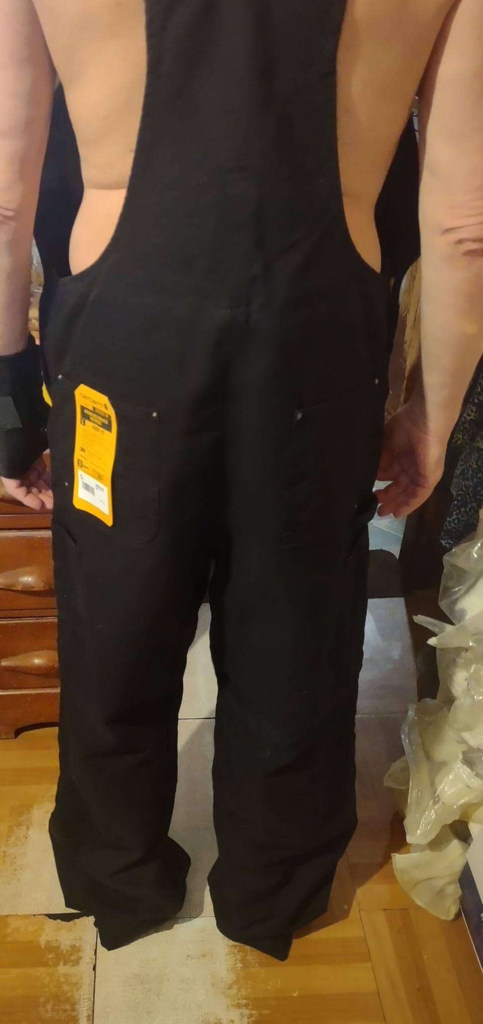 Carhartt Men's Washed Duck Insulated Bib Overall customer photo 1