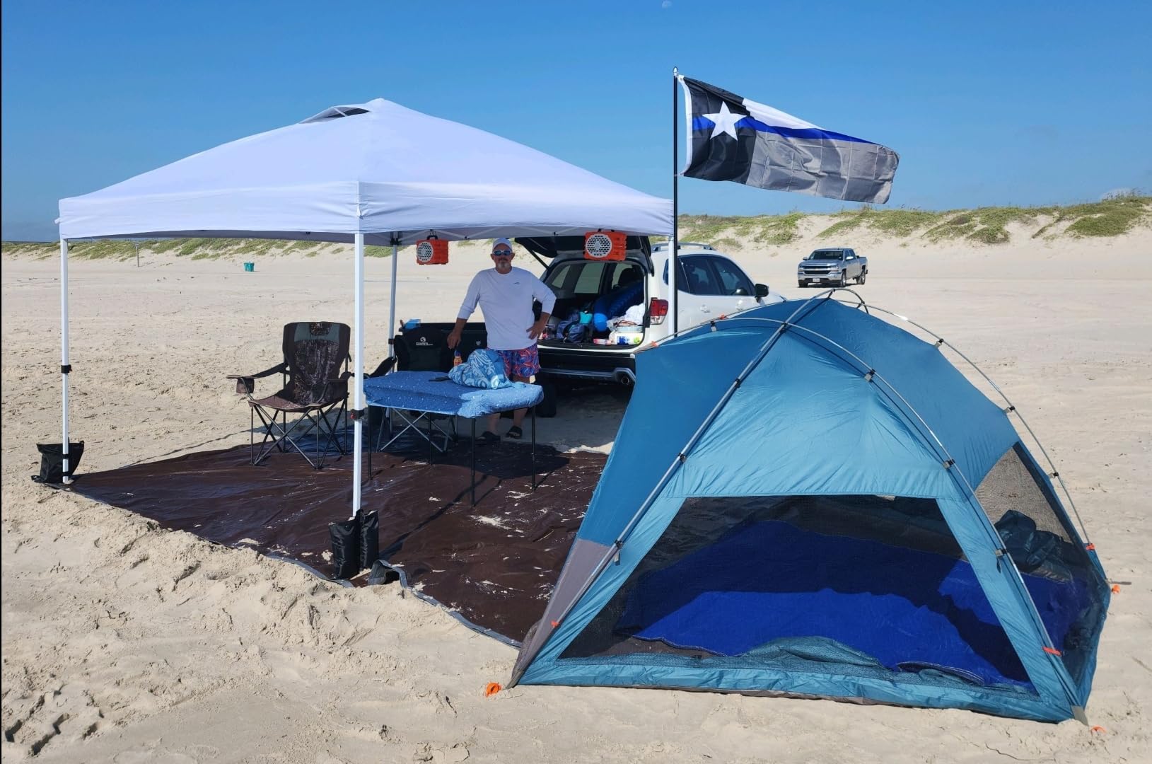 Kelty Cabana - Beach Cabana with Adjustable Side Walls and Windows, Easy Fast Setup, Sturdy Frame, Shade and Sun Protection customer photo 2