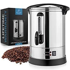 Zulay Commercial Coffee Maker, Coffee Urn 100 Cup, Large Coffee Percolator - 100 Cup Coffee Maker with Double-Wall Stainless Steel, Commercial Coffee Urn Quick Brew Tea Percolator for Events - Silver customer photo 2