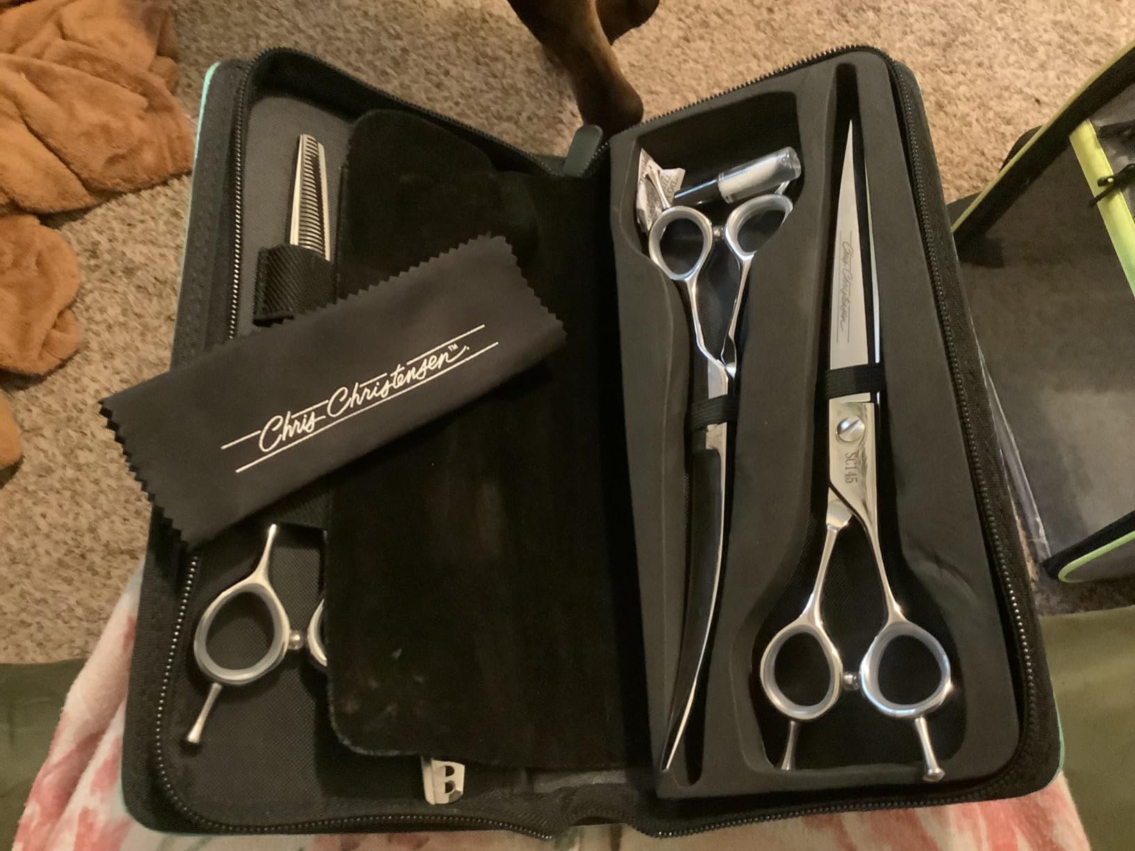 Chris Christensen Classic Series Grooming Shears, Full Set of Shears With Case, Groom Like a Professional, Any Skill Level, Made From 440C Japanese Steel customer photo 2