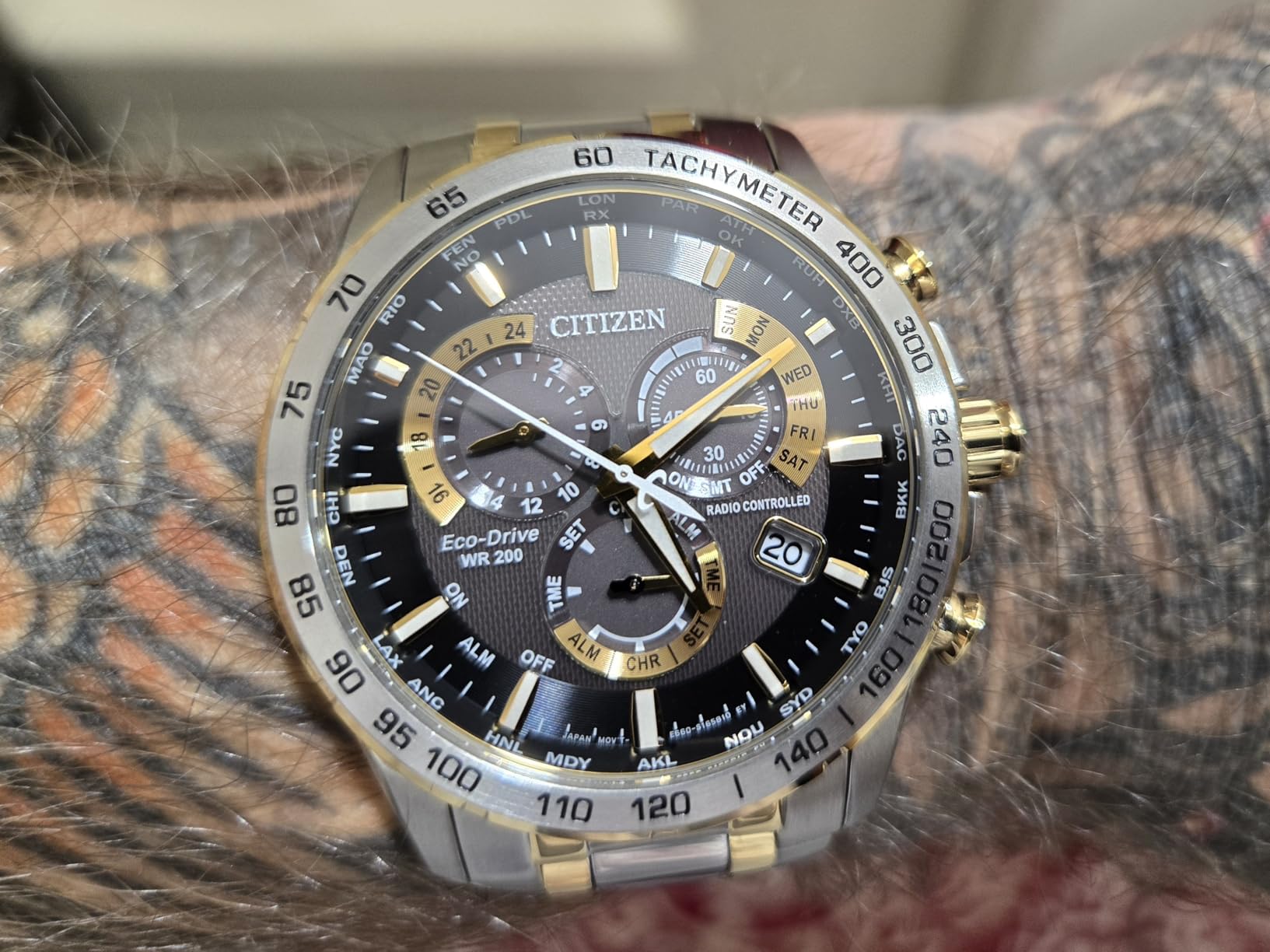 Citizen Men's Eco-Drive Sport Luxury PCAT Chronograph Watch customer photo 2