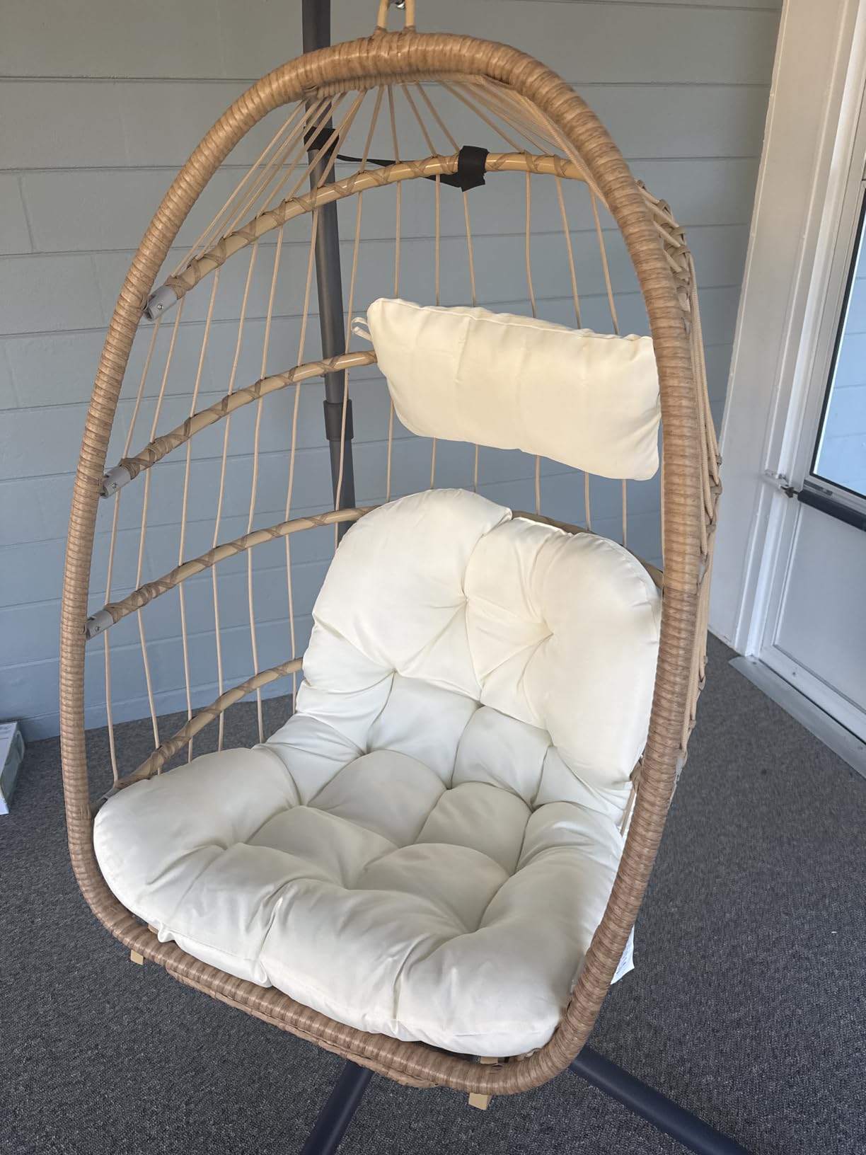 Brafab Swing Egg Chair with Steel Stand for Indoor Outdoor Patio Porch customer photo 2