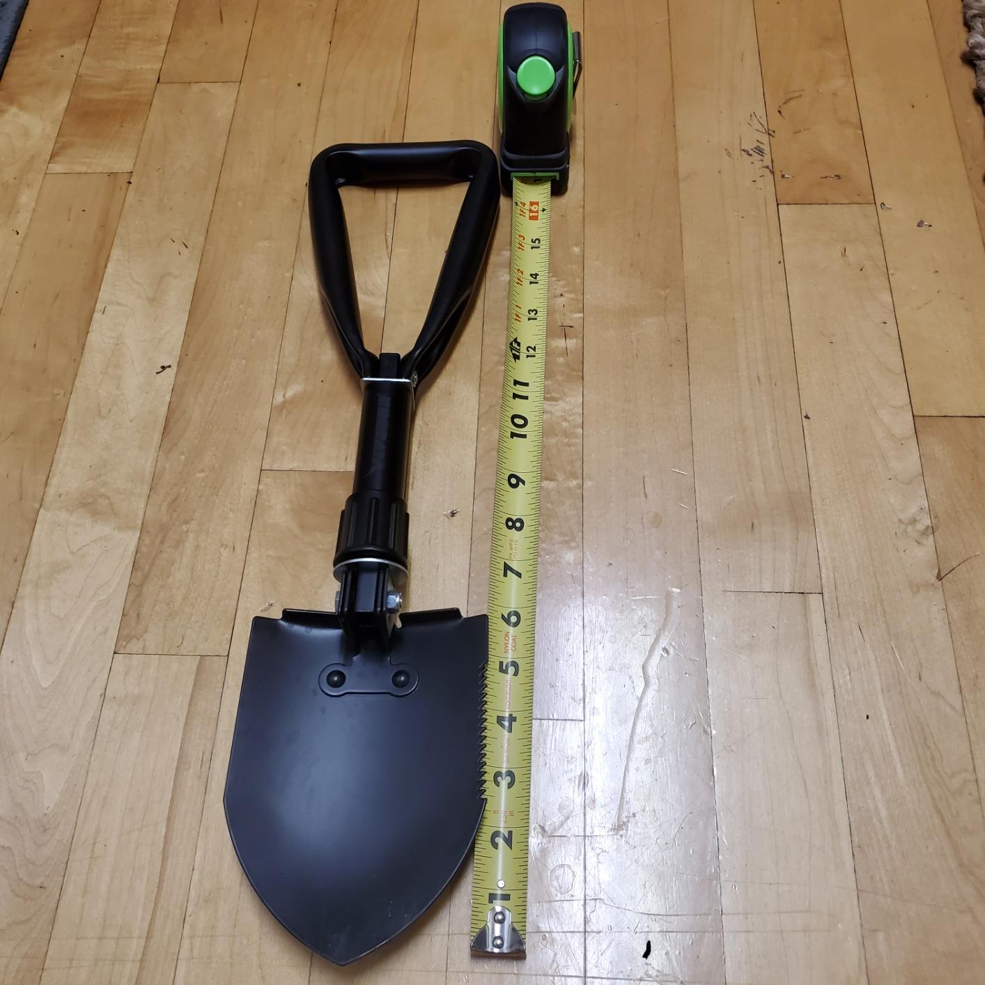VIVOSUN Folding Camping Shovel, 22'' Survival Shovel with High Carbon Steel | Portable Small Shovel, Tactical Entrenching Tool for Hiking, Digging, Backpacking, Gardening, Off Road, Beach customer photo 1