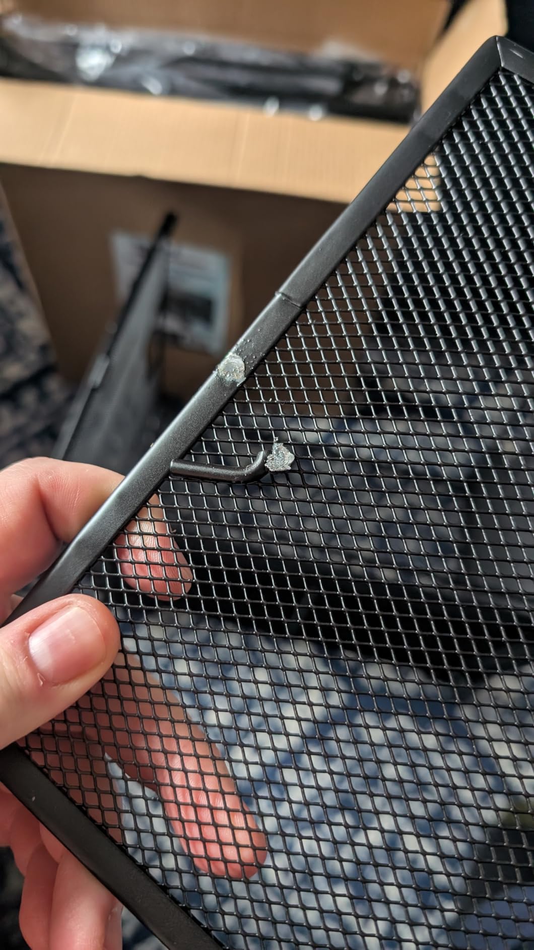Simple Houseware Stackable Mesh Hanging Rolling File Cart, Black customer photo 2