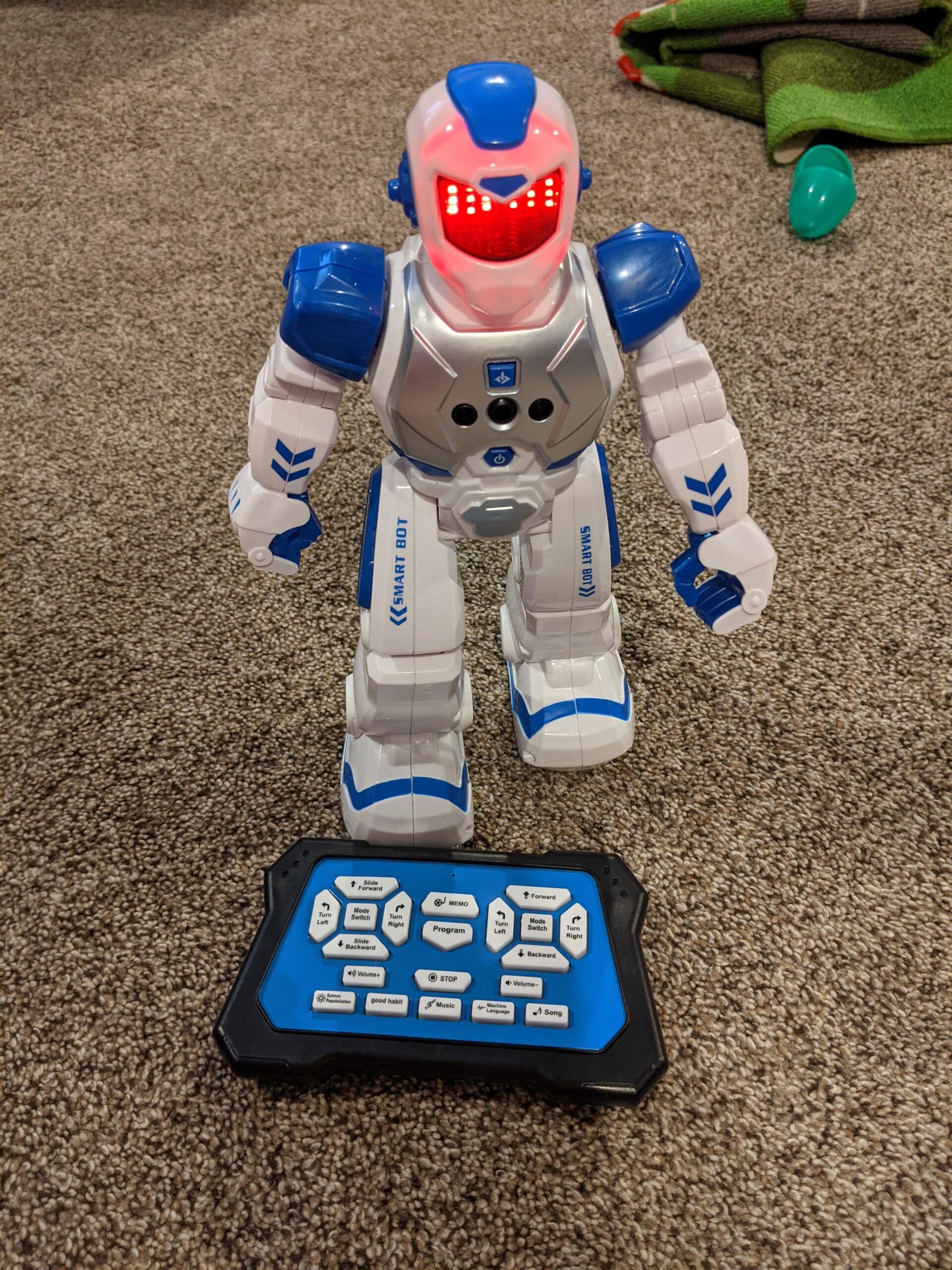 KingsDragon Robots Toy for Kids, RC Robot Gesture Sensing Smart Toy | Interactive Walking Singing Dancing Programmable Robot Birthday Presents for Boys Girls Age 6 7 8 9 10 11 12 Years Old,Blue customer photo 2