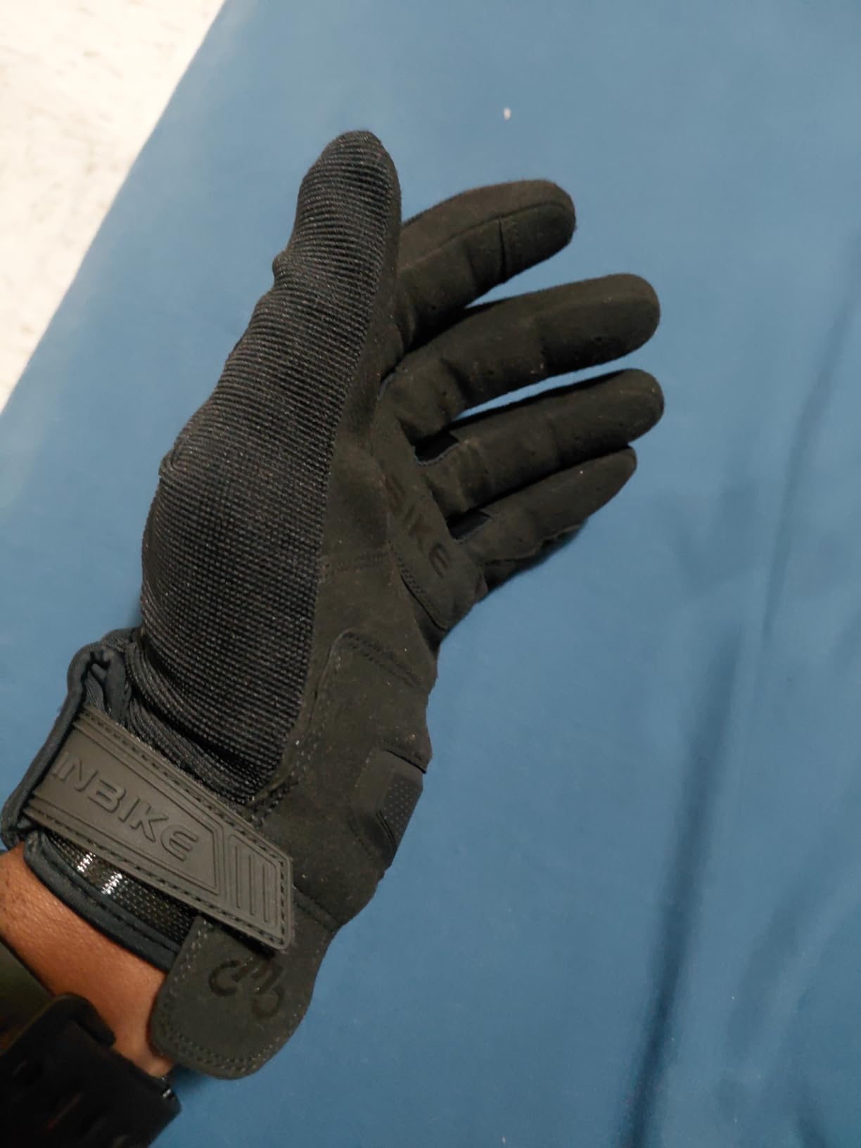 INBIKE Breathable Mesh Motorcycle Gloves Touchscreen with TPR Palm Pad Hard Knuckles customer photo 1